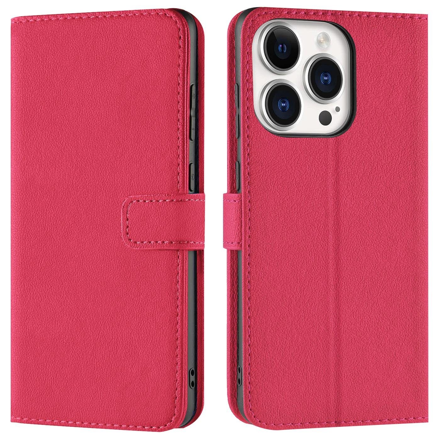 CoolGadget Handyhülle Book Case Handy Tasche für Apple iPhone 16 Pro 6,3 Zoll, Hülle Klapphülle Flip Cover für iPhone 16 Pro Schutzhülle stoßfest