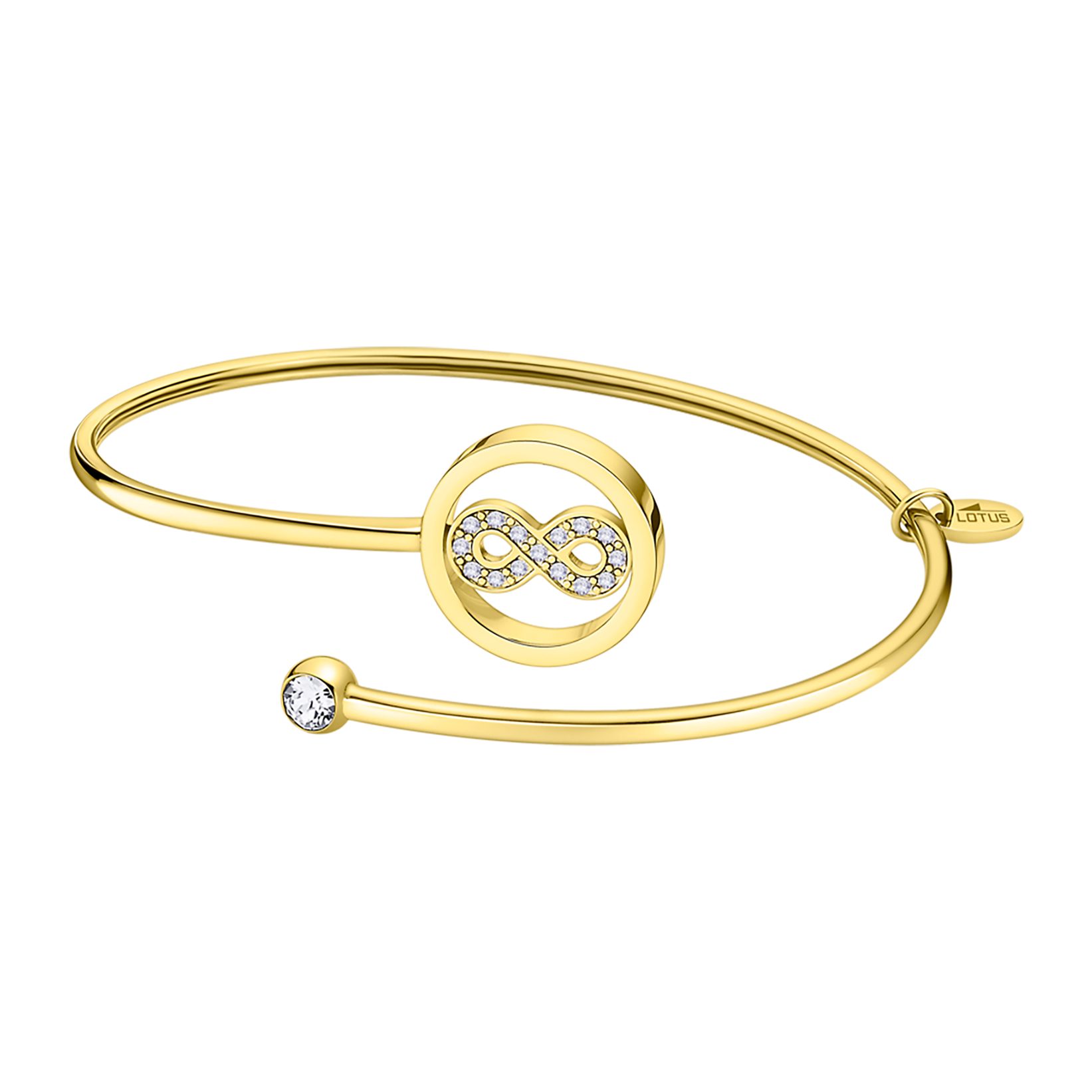 Lotus Armspange Essentials - Infinity Unendlichkeitsschleife, mit Glasstein