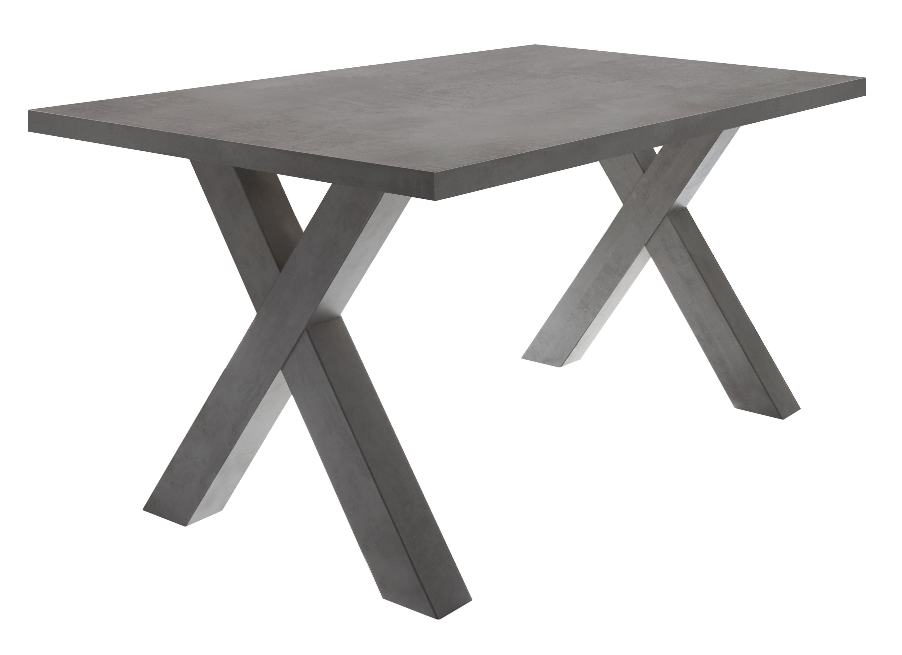 Tischplatte: Mäusbacher Graphitfarben Gestell Esstisch in Mister, X-Form