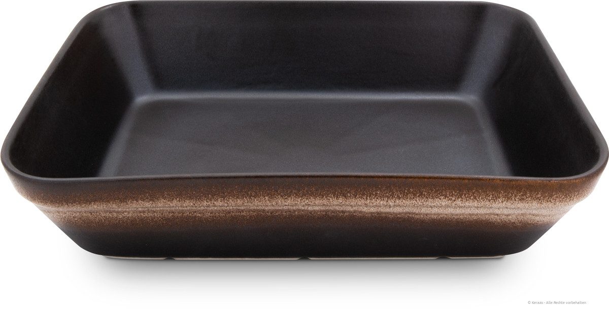 Bunzlauer Keramik Auflaufform Bunzlauer Keramik 3,4L Auflaufform Backform 32x25,5x7cm Dekor ZACIEK, Keramik