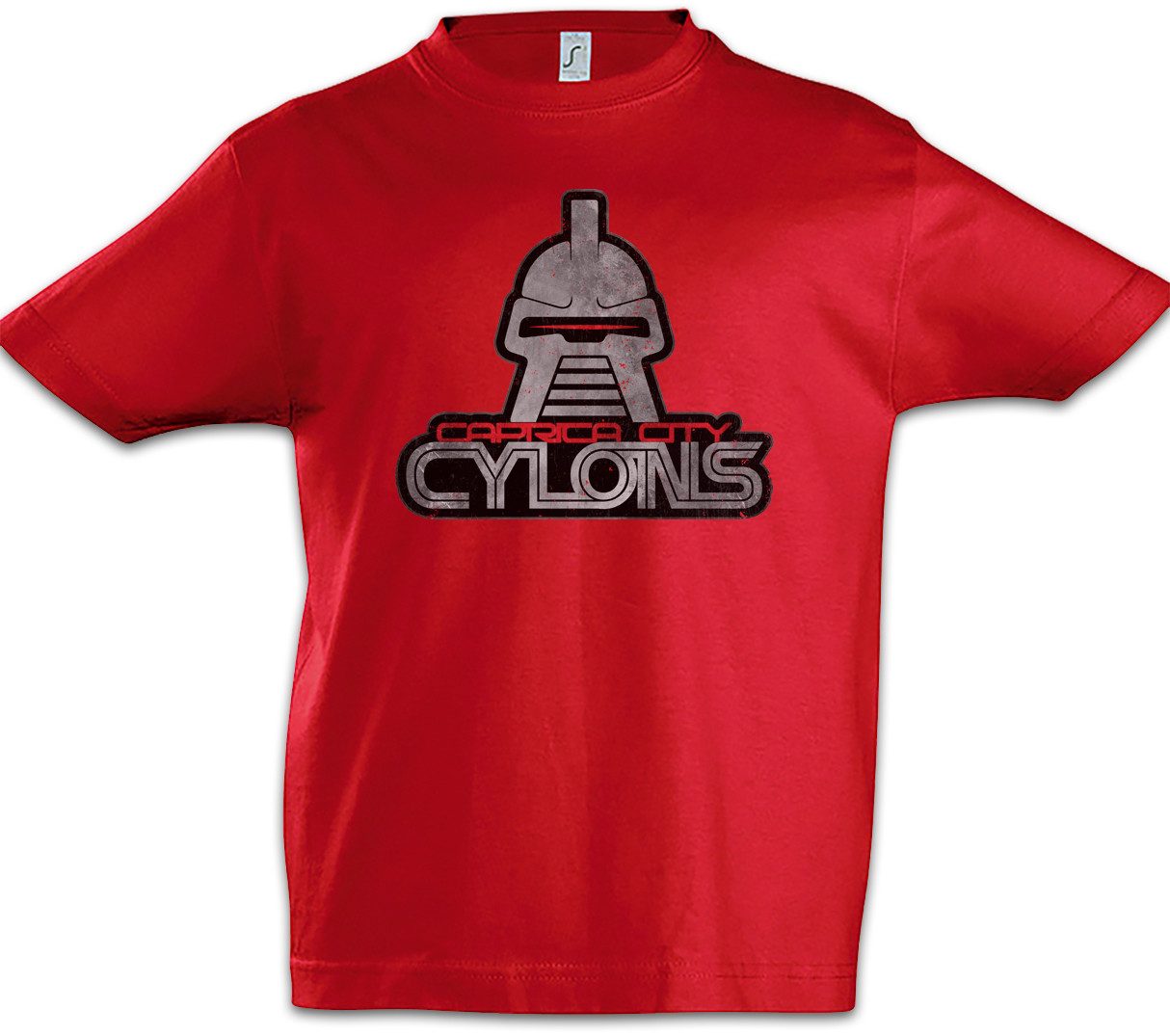 Print-Shirt Caprica City Cylons Kinder T-Shirt TV Kampfstern Series Galactica