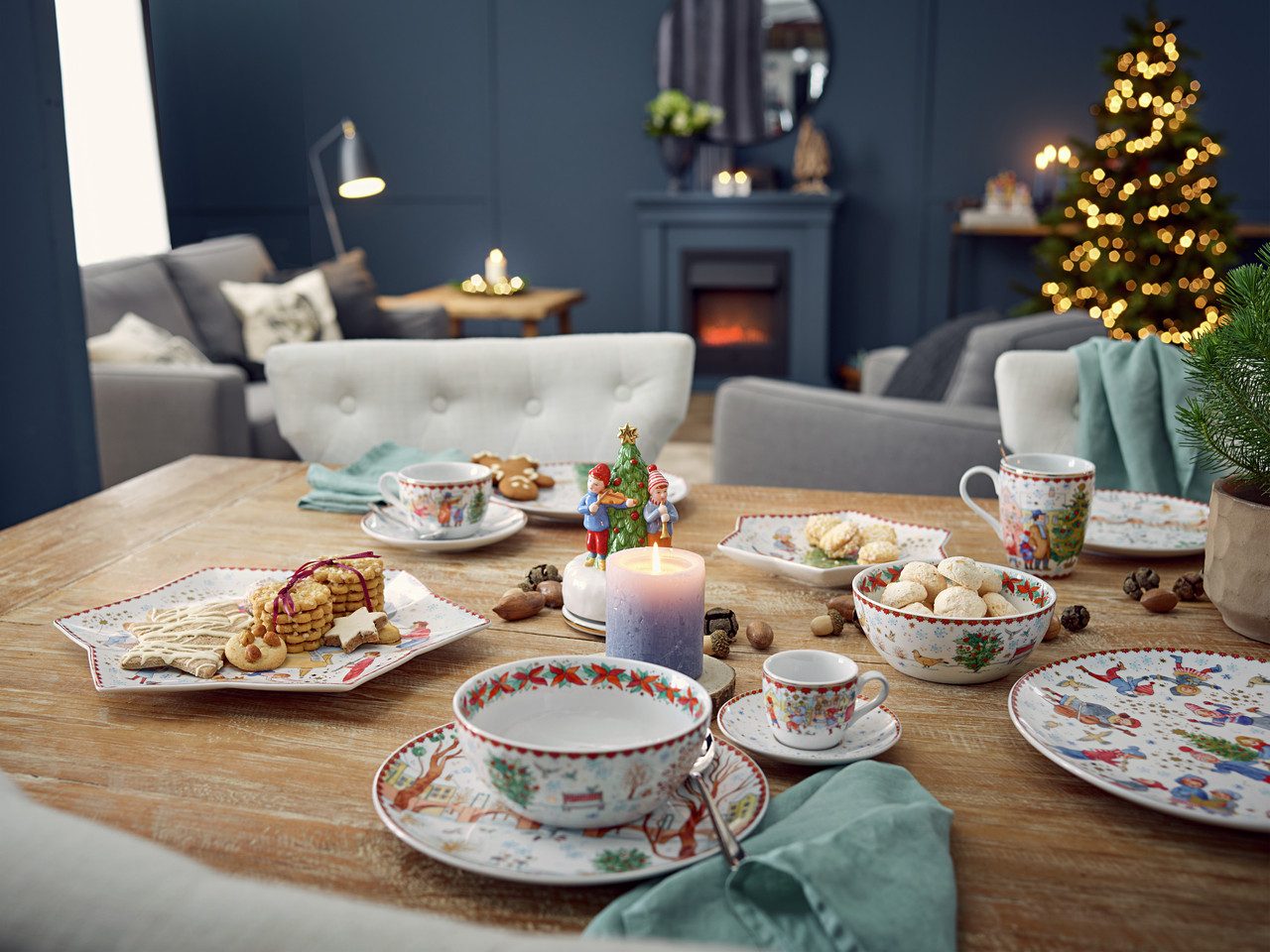 Hutschenreuther Speiseteller Sammelkollektion 2023 Weihnachtsklänge II Teller flach 22cm