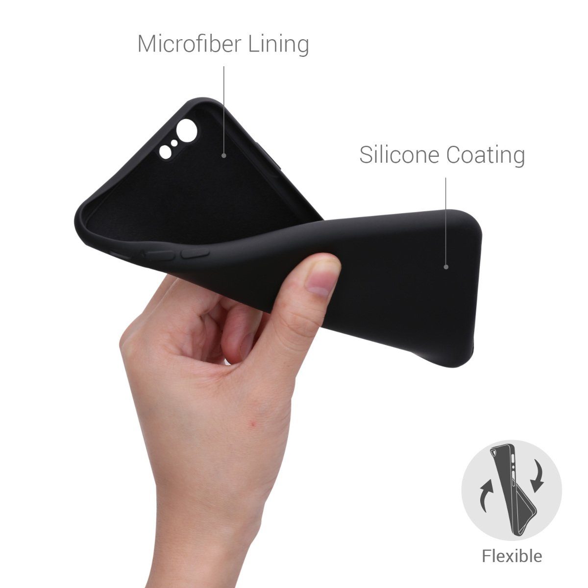 kwmobile Handyhülle Slim Case für Apple iPhone 6 / 6S, Hülle Silikon Handy - Handyhülle gummiert