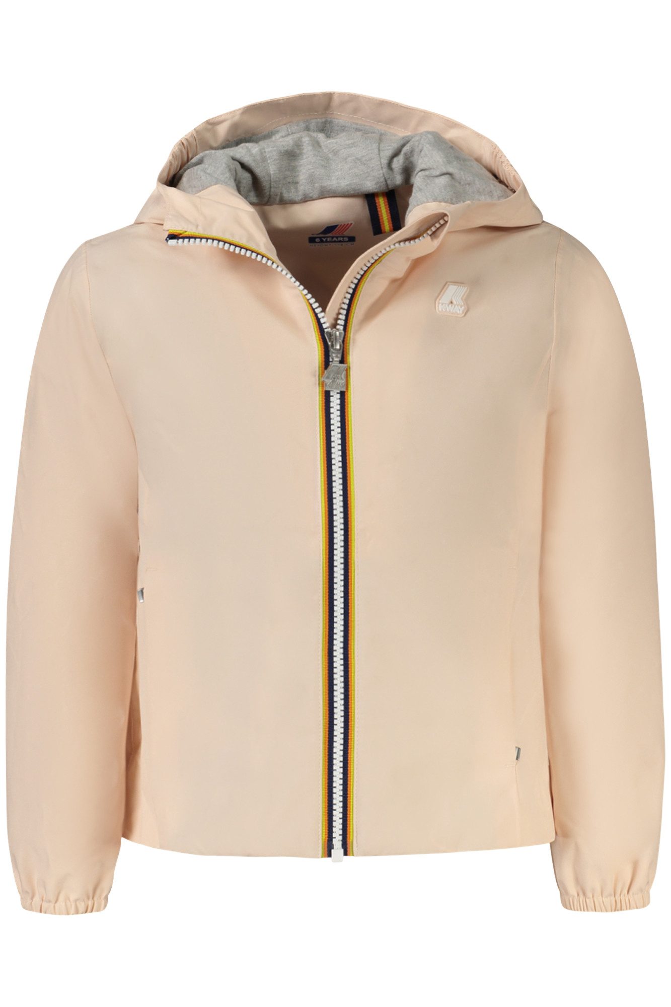 K-WAY Outdoorjacke Rosa Mädchen-Sportjacke mit Kapuze aus Stretch-Poly-Jersey