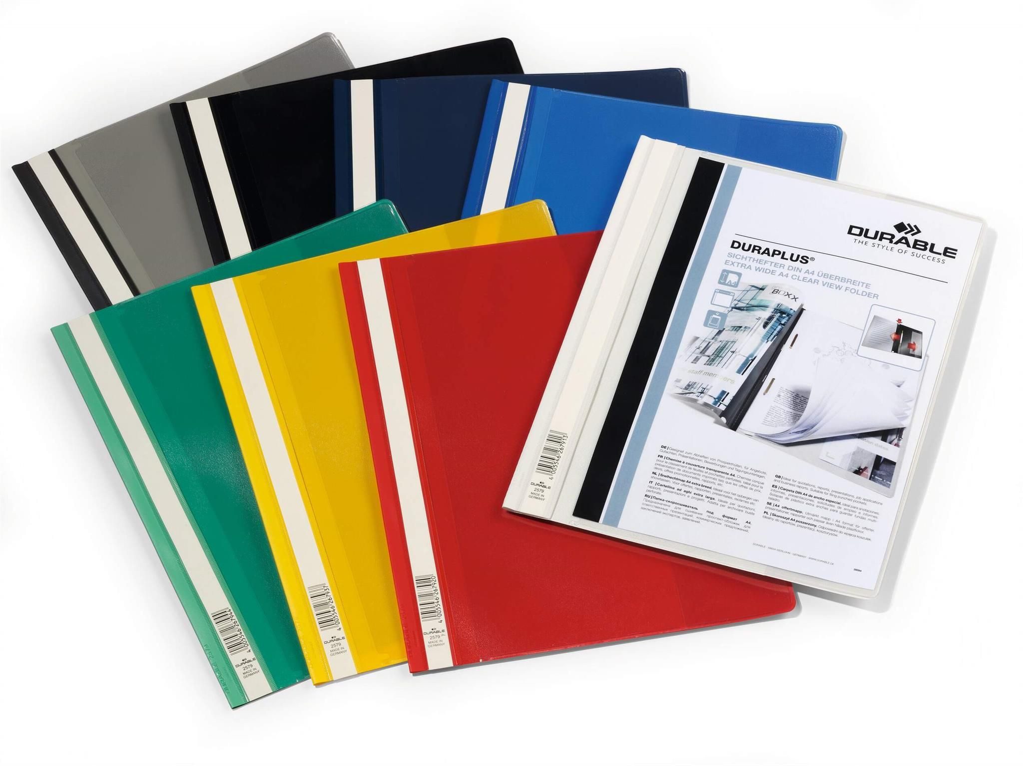 DURABLE Hefter Durable Angebotshefter A4 f sort DURAPLUS transp Deckblatt