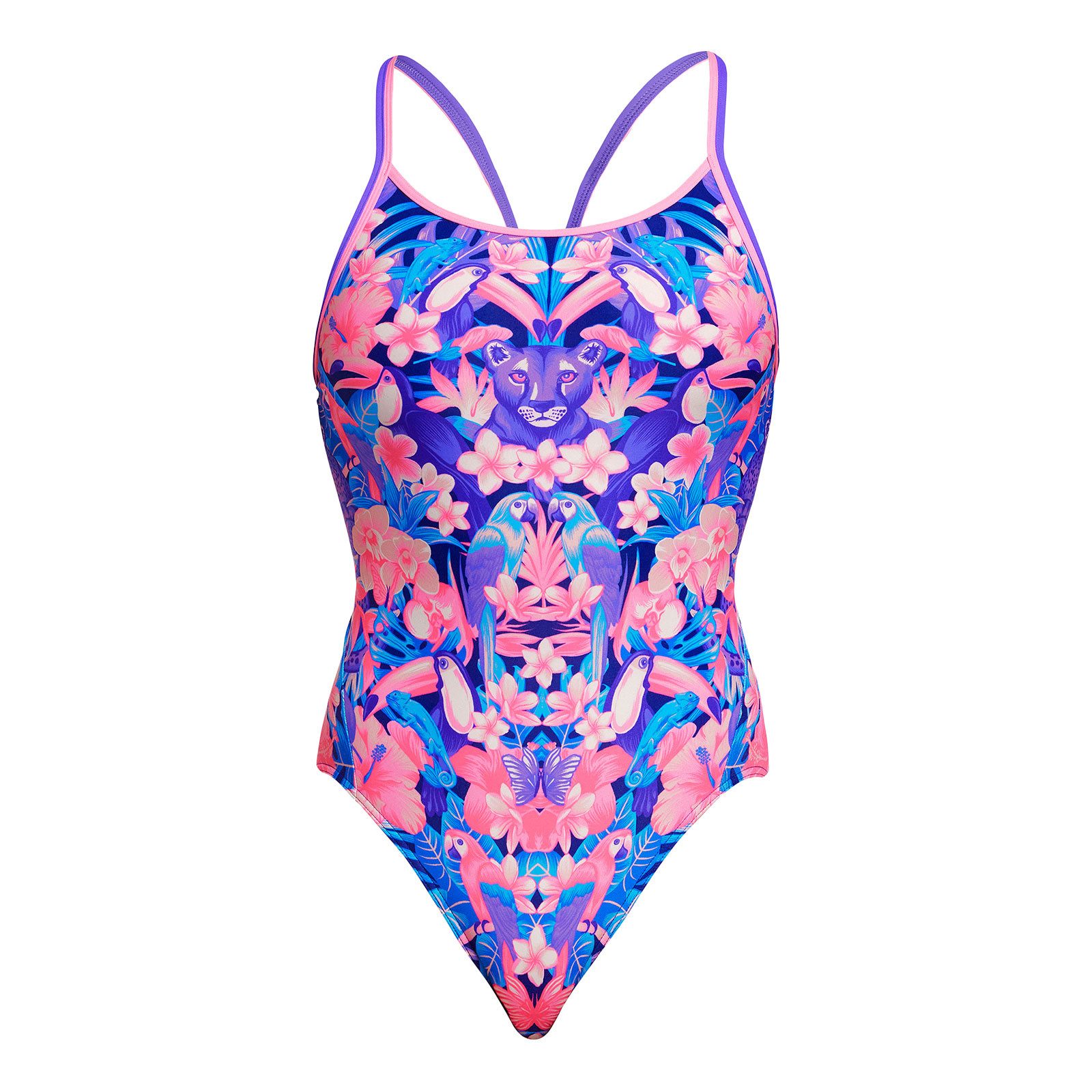 Funkita Badeanzug Diamond Back Blizzard Blitz - Chlorbeständiger Schwimmanzug Für Training