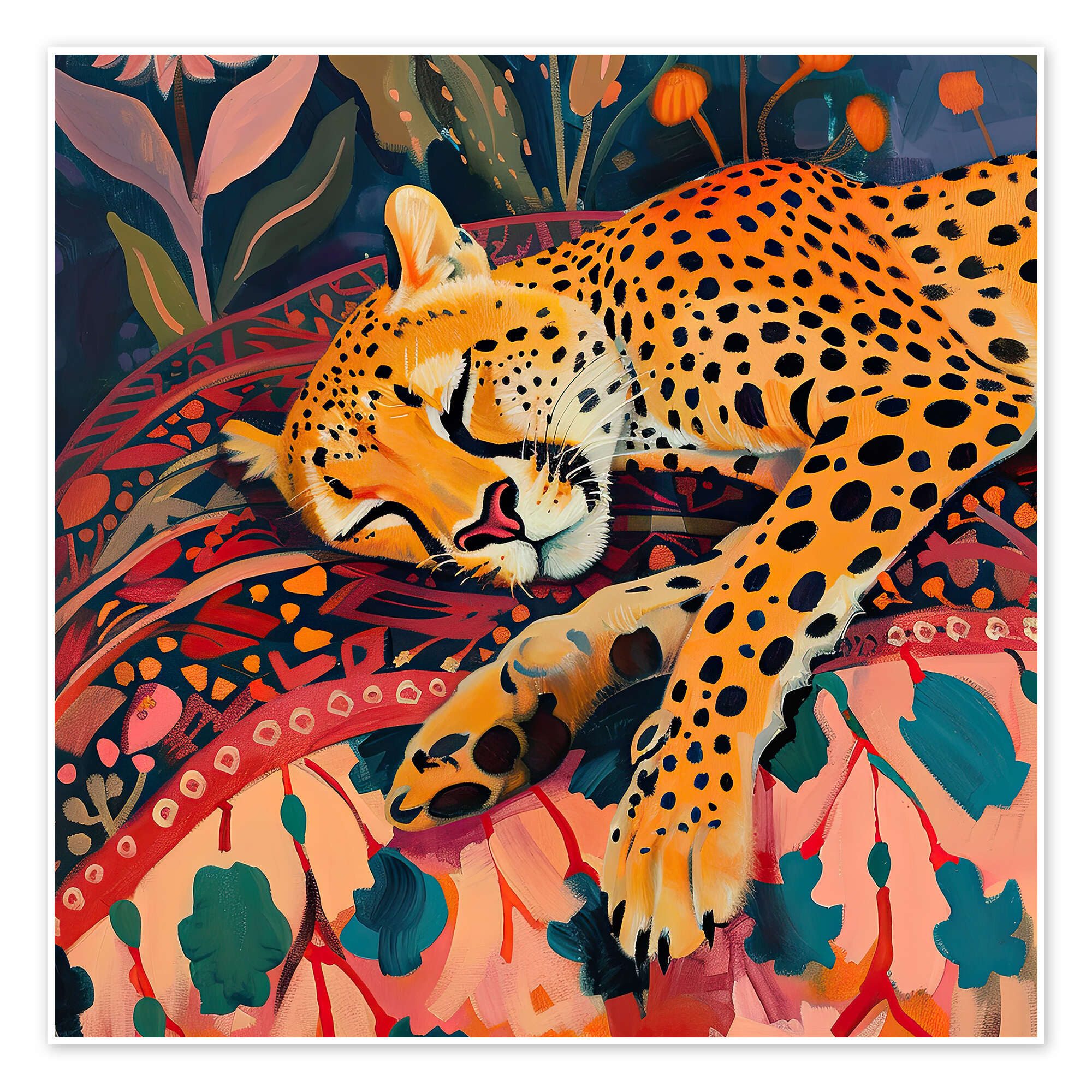 Posterlounge Wandbild Fauve Cheetah, Felipe Hora, erhältlich als Poster, Leinwandbild, Wandsticker oder Acrylglasbild