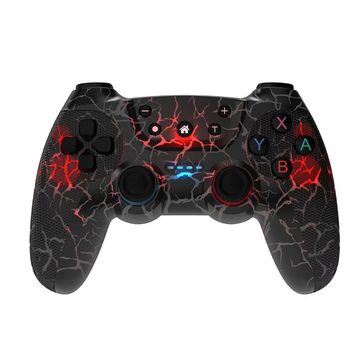 Tadow Kabelloses Gamepad,Controller für Switch/PS3/Android Switch-Controller (Vibration des Motors,7-Farben-Lichteffekt)