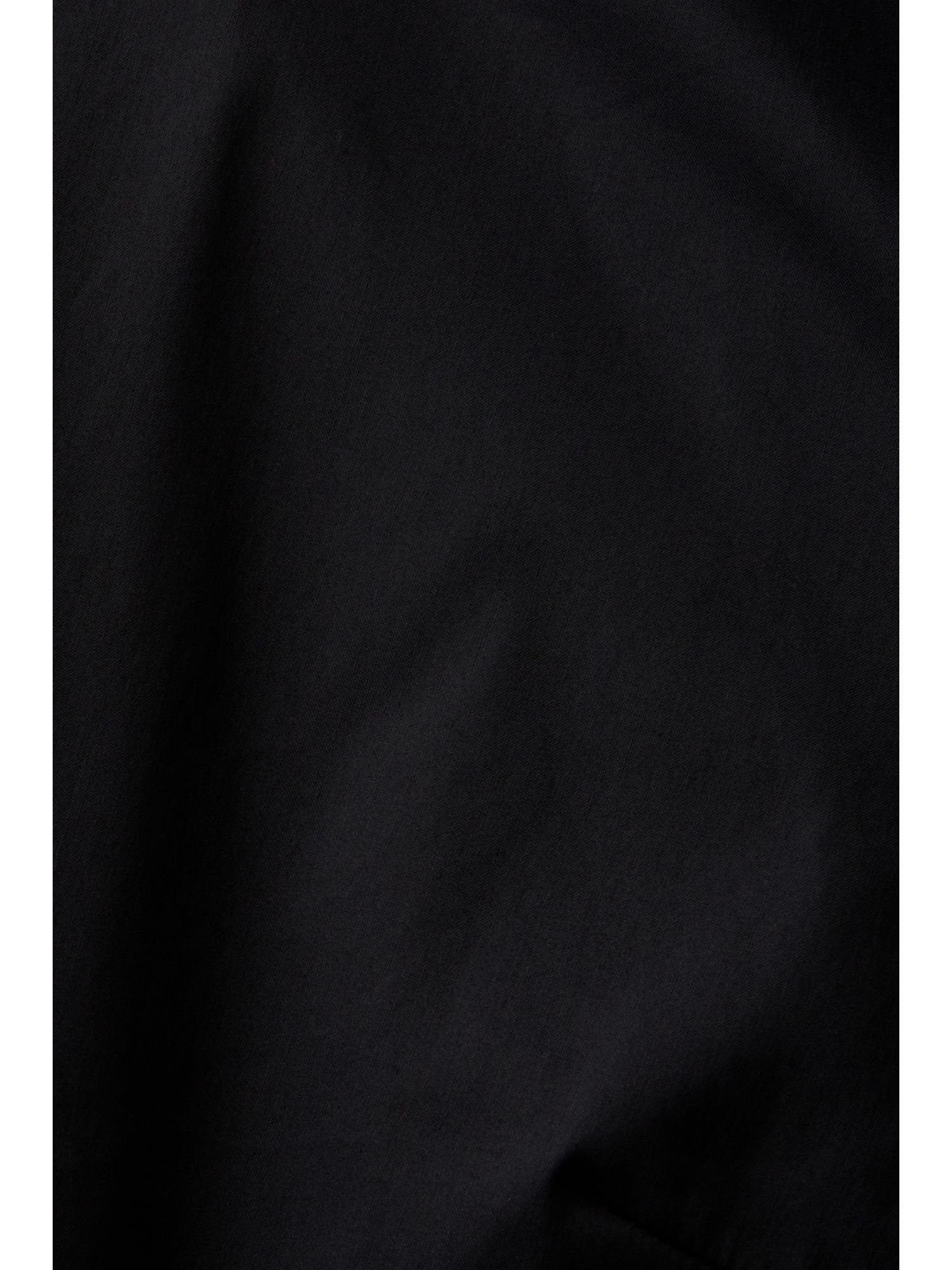 Esprit Langarmbluse Collection Hemdbluse Popeline aus BLACK
