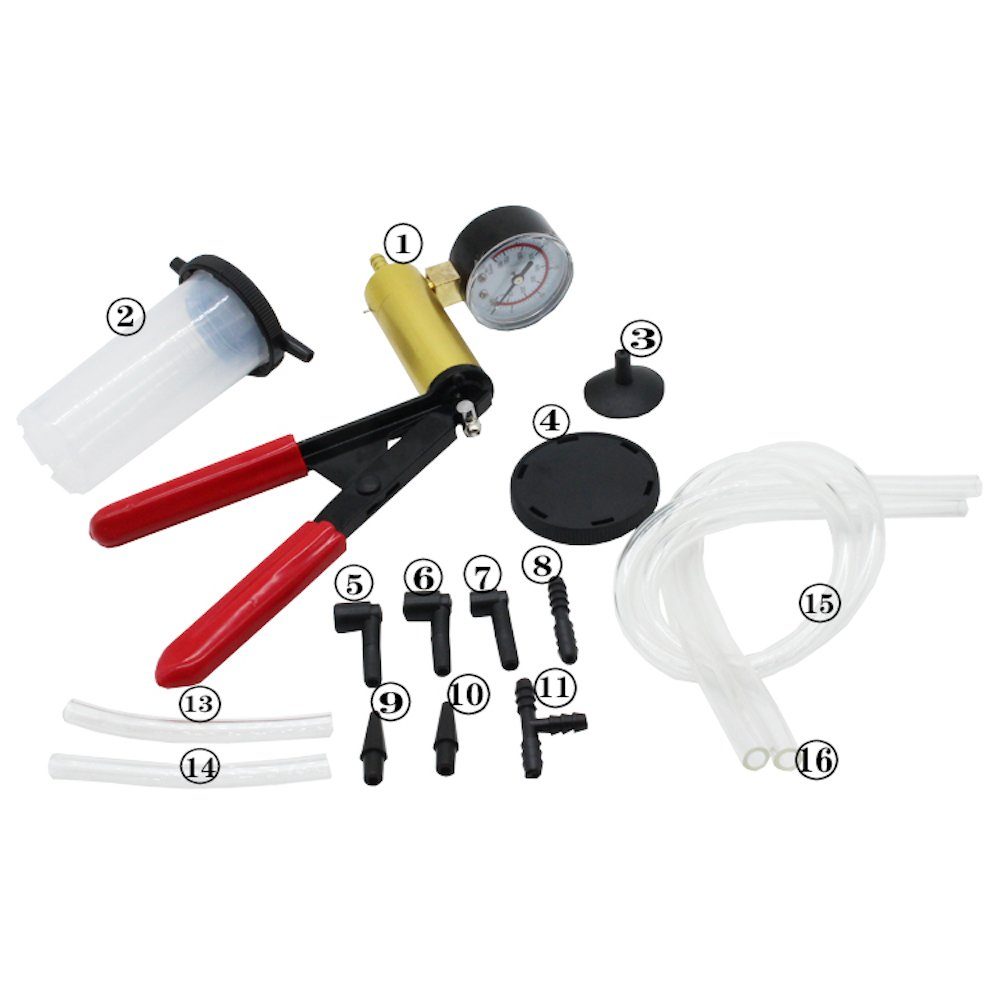 MOTOCOCHE Bremsenentlüftungskit 3L - Manuelle Pumpe Für Ein-Personen-Bedienung