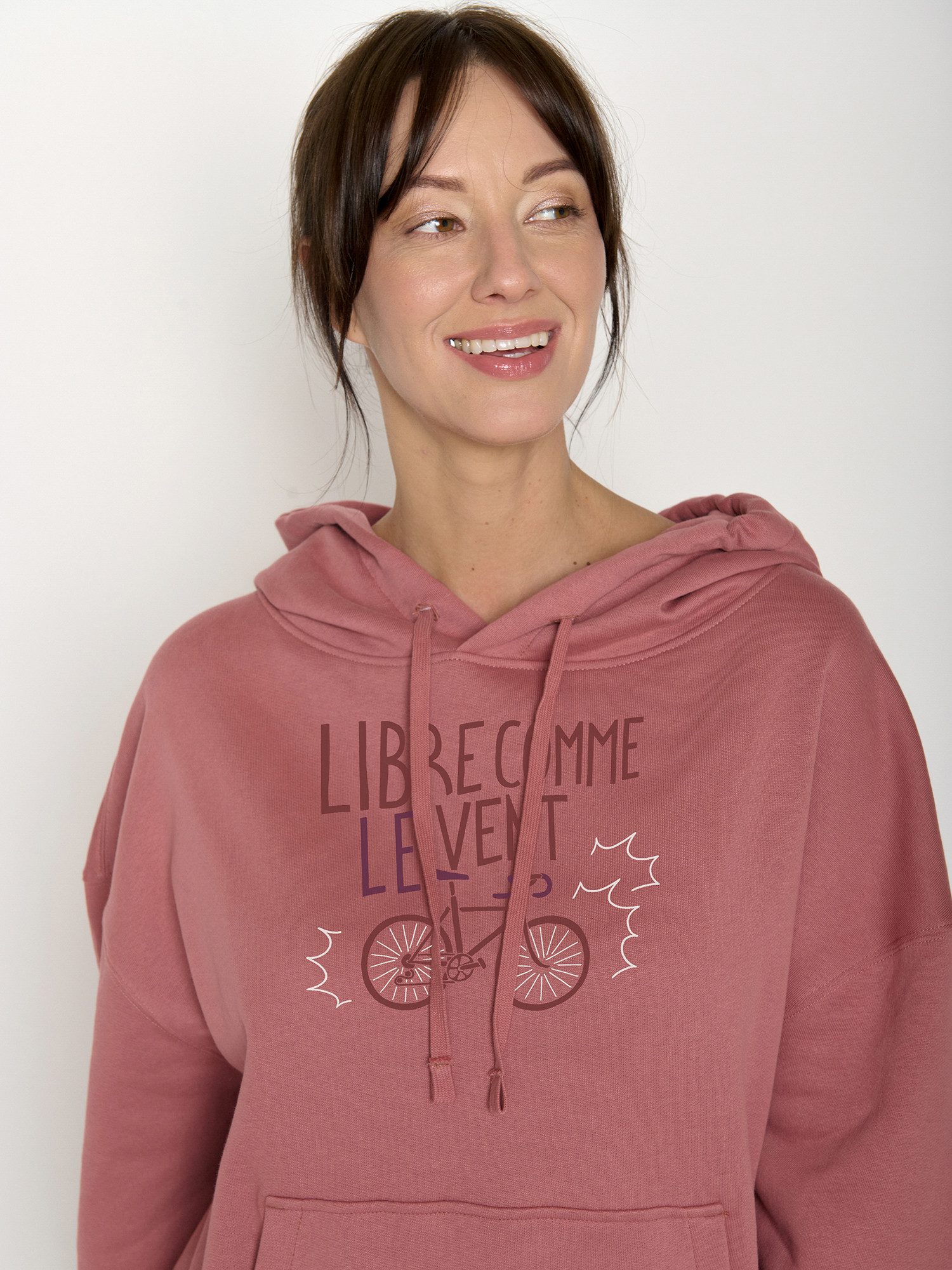 GreenBomb Hoodie Mello Bike Libre (1) weitgeschnittener Hoodie, Oversized Fit, aufgesetzte Fronttasche