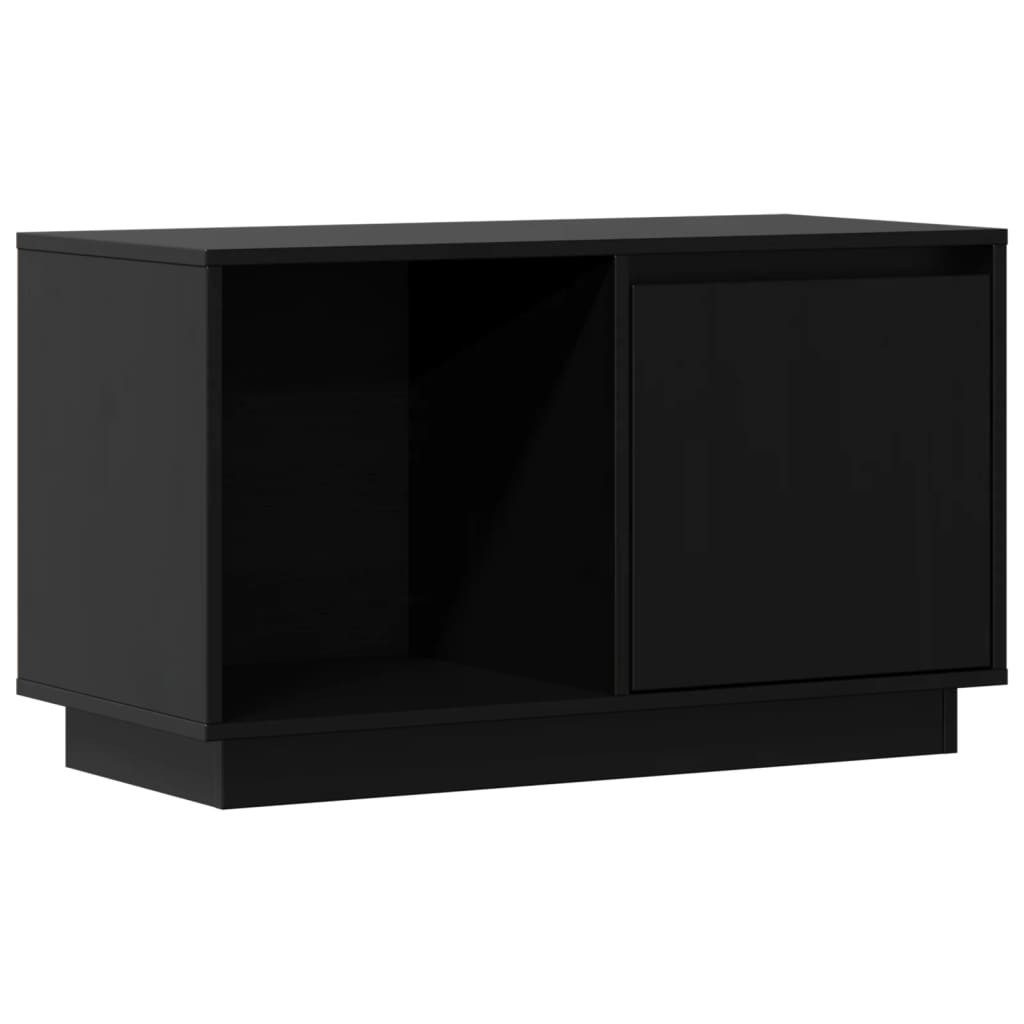 vidaXL TV-Schrank TV-Board Schwarz 74x35x44 cm Massivholz Kiefer günstig online kaufen