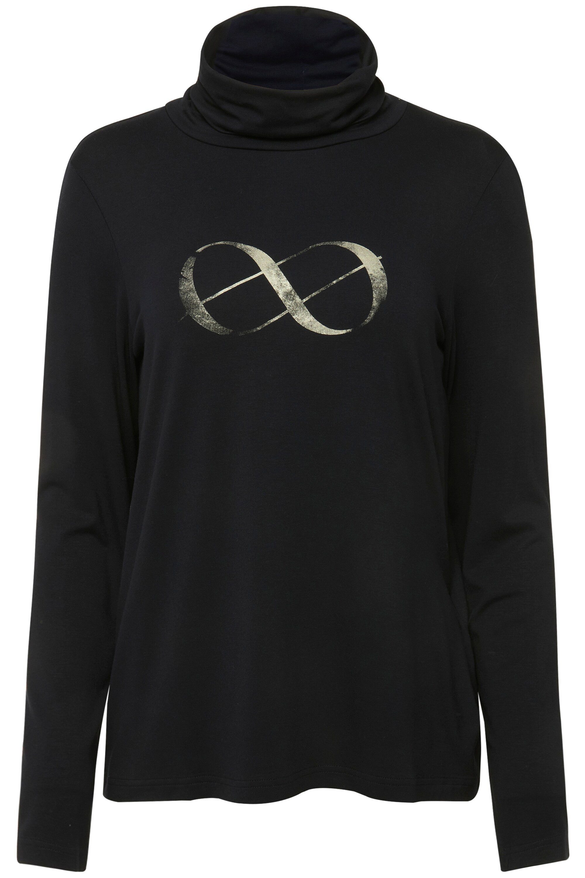 Laurasøn Longsleeve T-Shirt Rollkragen Laurasøn Logoprint günstig online kaufen