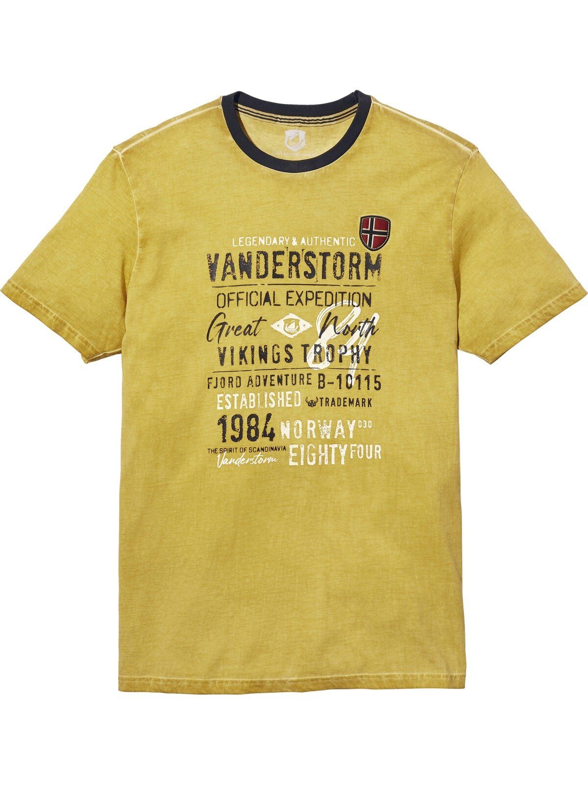 EELI Vanderstorm durch T-Shirt Färbung Unikat gelb oil-dyed Jan