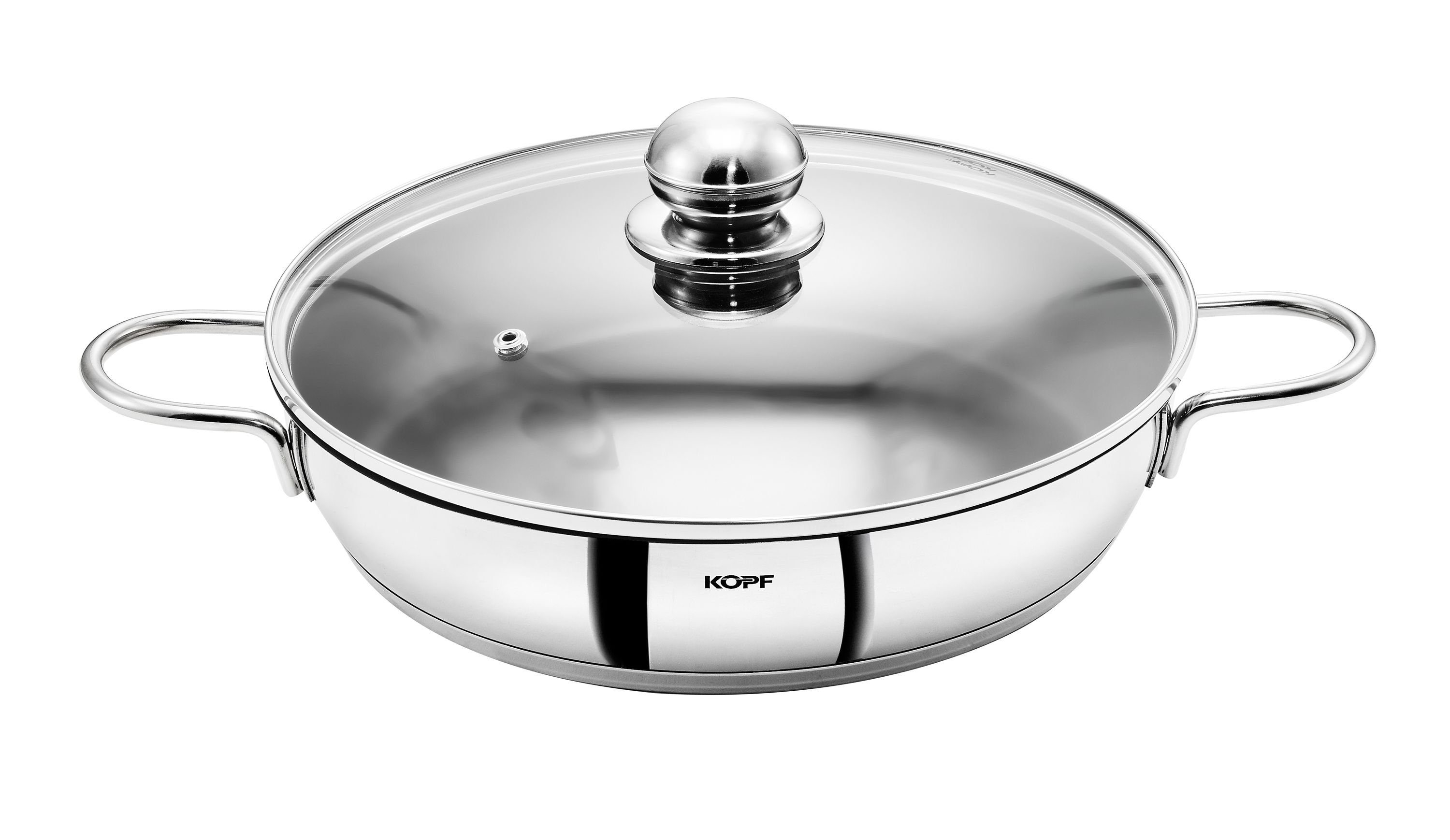 Kopf Servierpfanne Josie 28 cm, Edelstahl, 28 cm, Teflon-Select-Beschichtung, Induktion