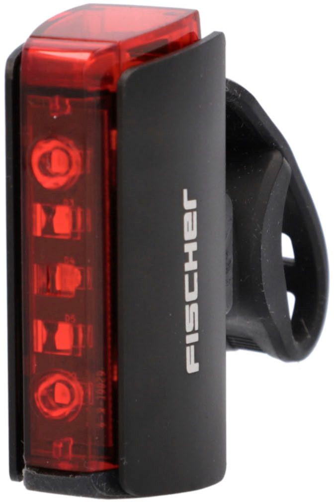 FISCHER Fahrrad Fahrrad-Rücklicht Display Akku Rücklicht TWIN STOP