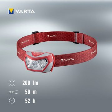 VARTA Kopflampe VARTA Outdoor Sports H20 Pro inkl. 3xAAA Batterien