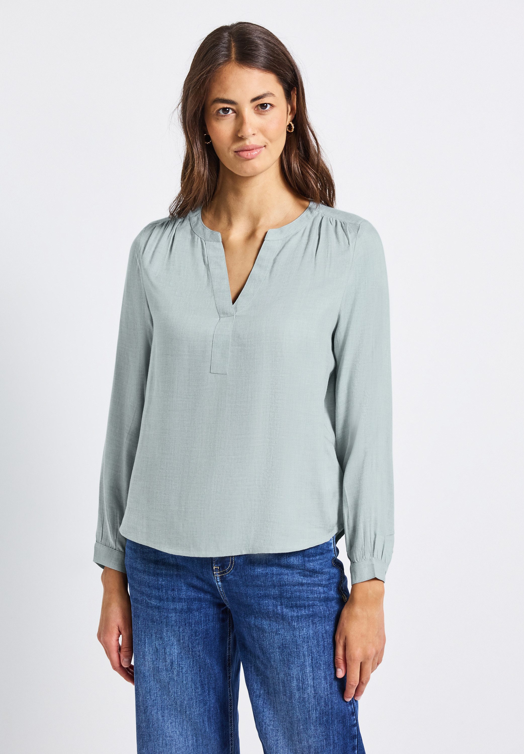 STREET ONE Langarmbluse aus softer Viskose günstig online kaufen