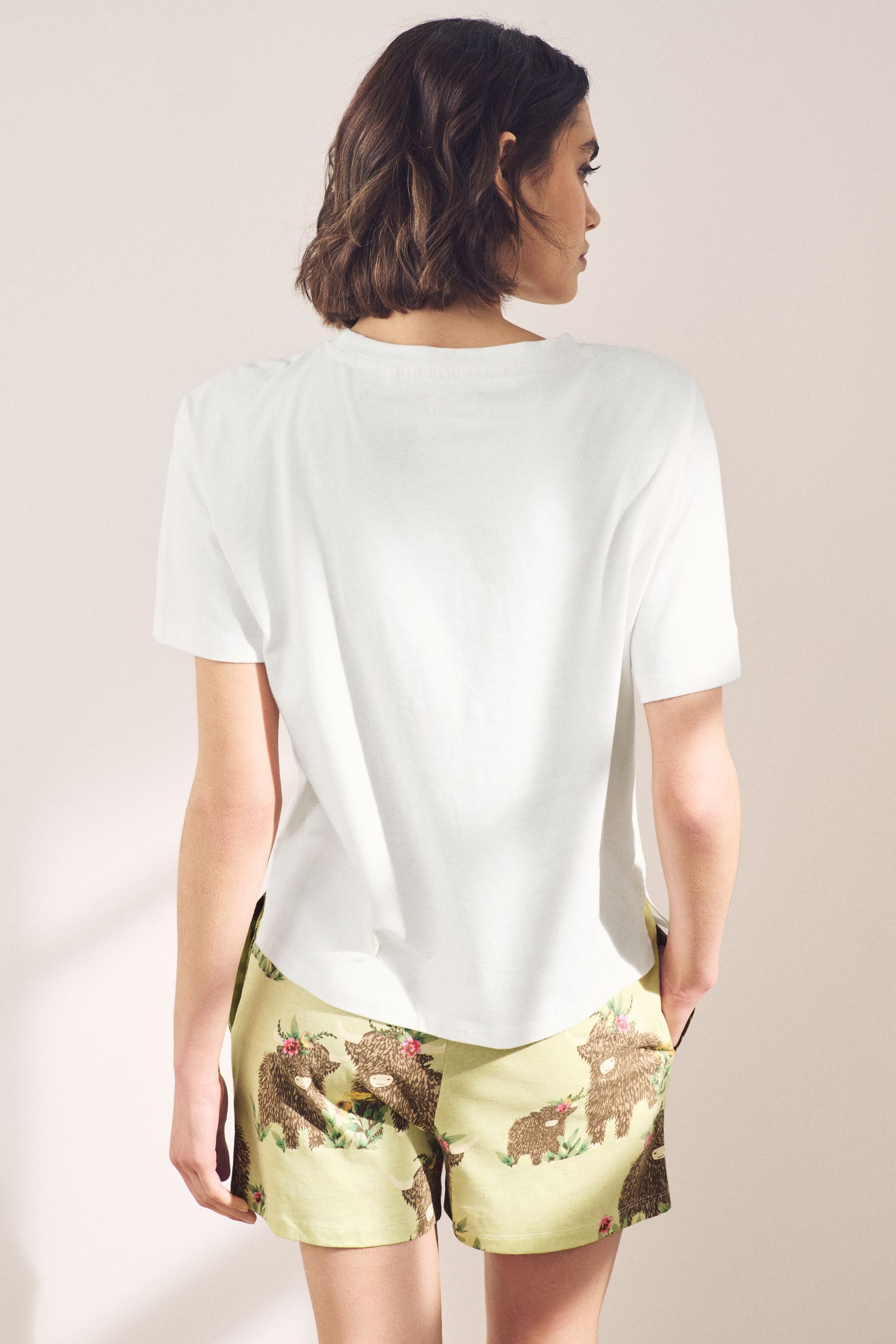 Next Pyjama Kurzarm-Schlafanzug, Hochlandrind Hamish (2 tlg) günstig online kaufen