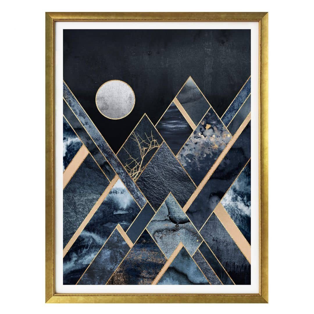 K&L Wall Art Poster Poster Fredriksson Art Déco Küche abstrakt Nachthimmel, Wohnzimmer Wandbild modern