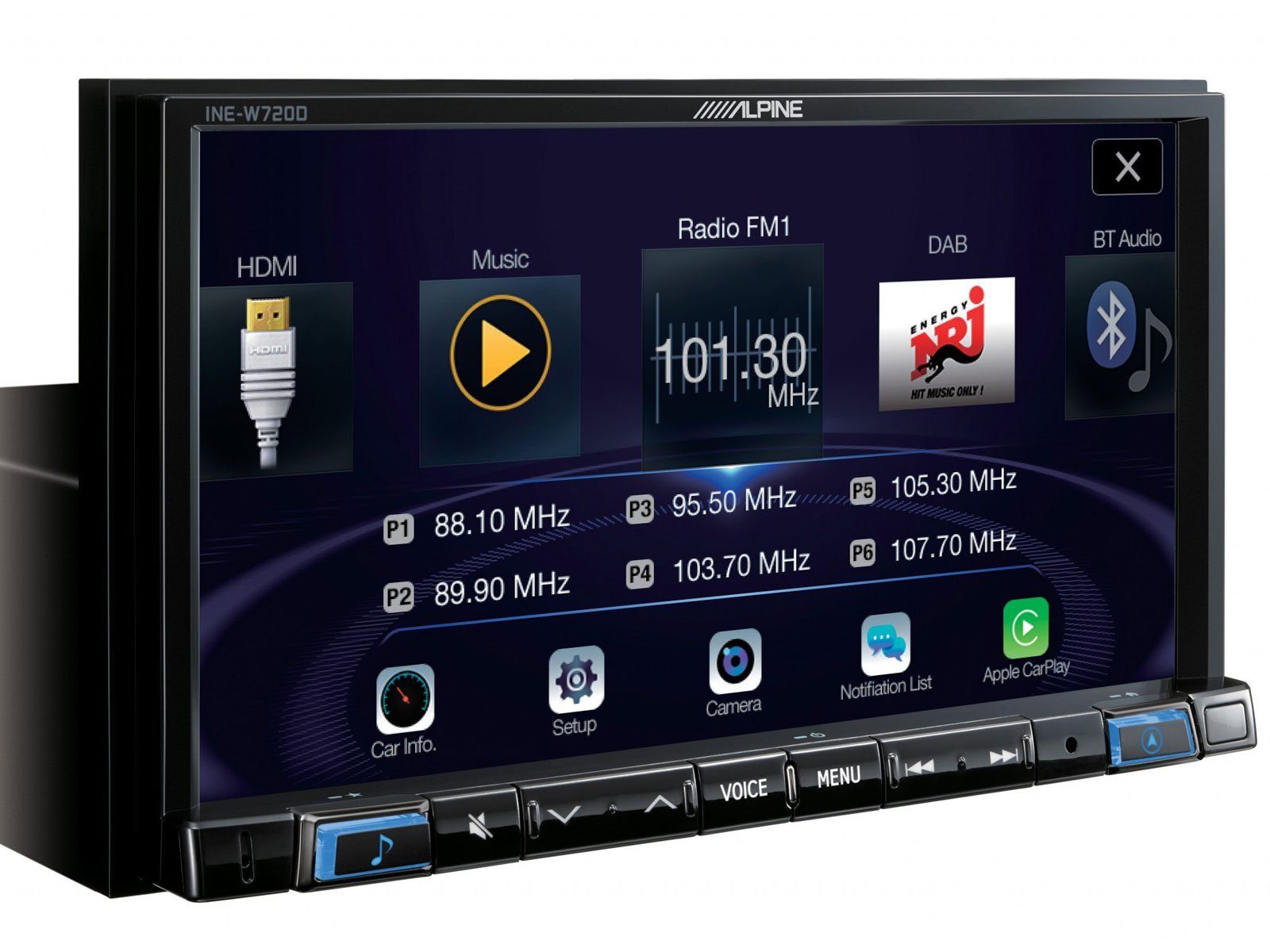 LKW-Software Station INE-W720DC Wohnmobil& Navi Autoradio inkl. ALPINE