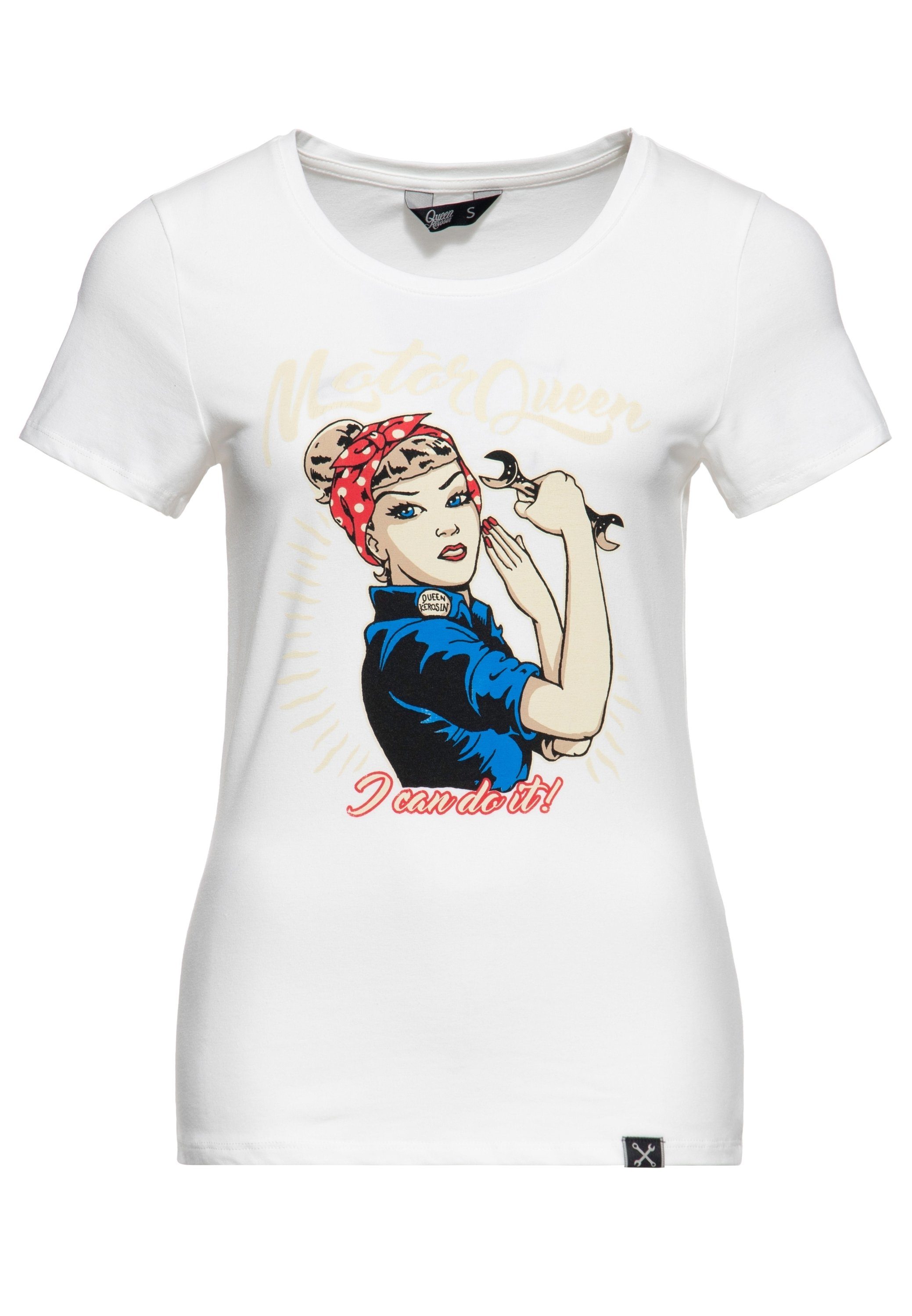 QueenKerosin Kurzarmshirt Motor Queen I can günstig online kaufen