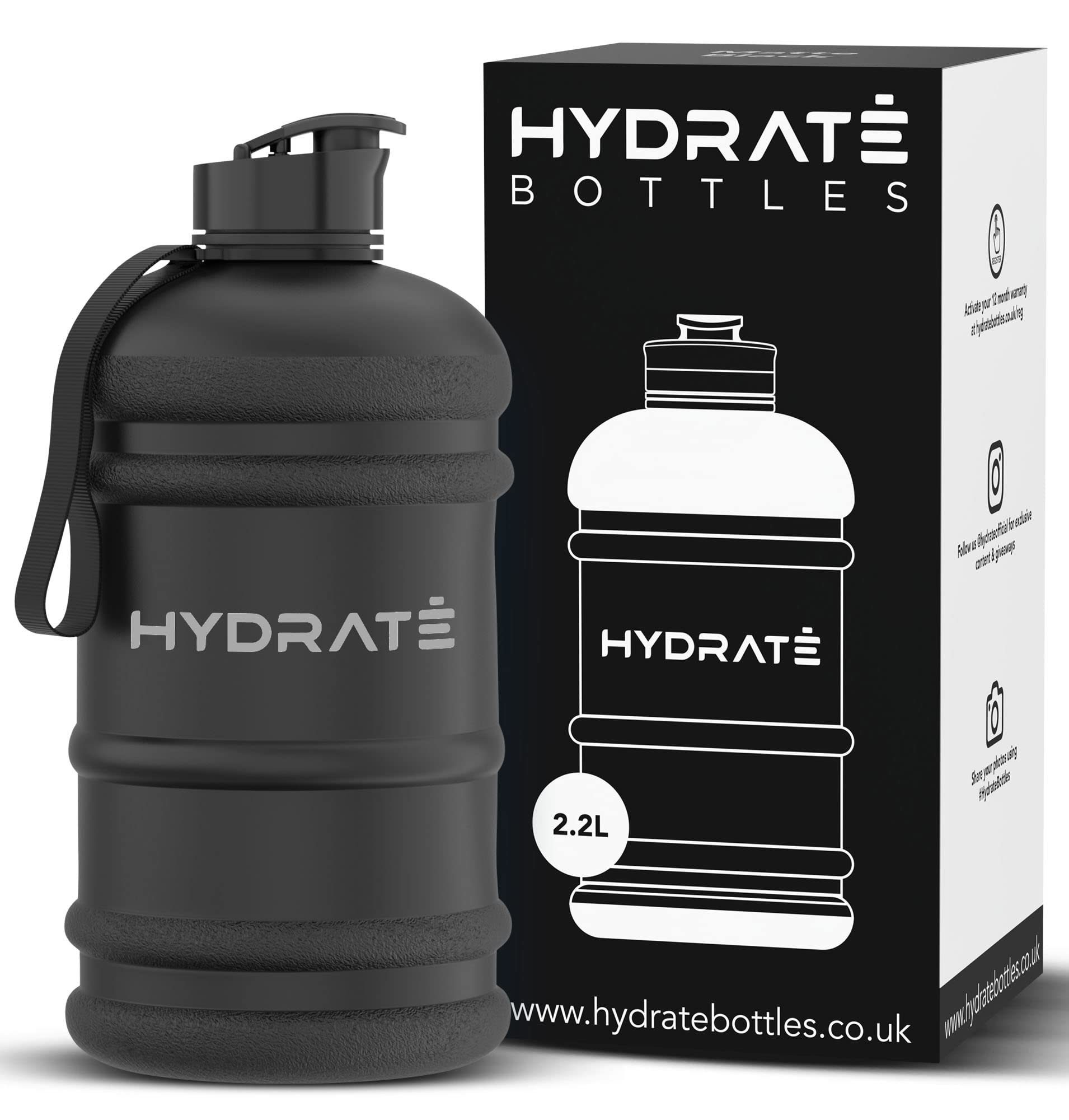 Hydrate Kunststoff Matt-Schwarz Trinkflasche, Bottles