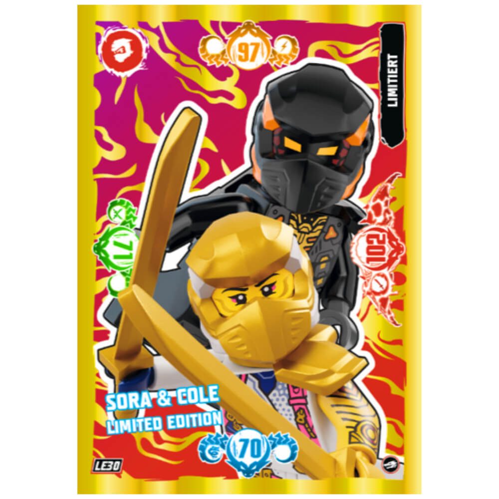Panini Sammelkarte Ninjago Karten Trading Cards Serie 10 - BLUTMOND -, LE30 Gold Karte