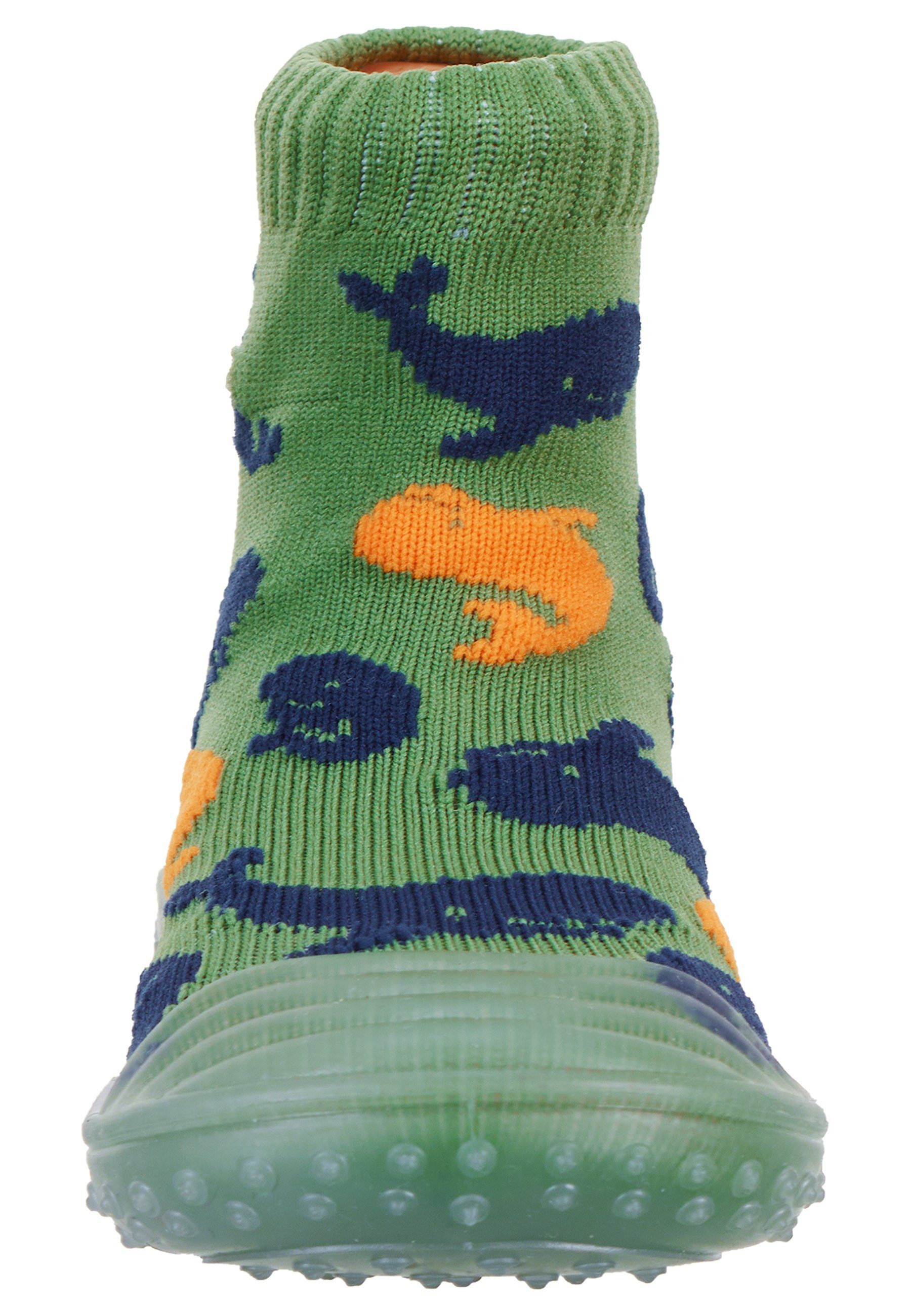 Socken Wale - Socks mit Adventure grün- - Kinder Motiv mit - Adventure Sterntaler® Wal Adventure-Socks Basicsocken transparenter Abenteuersocken, Sockenschuhe schnelltrocknend Adventure-Socks Gummisohle