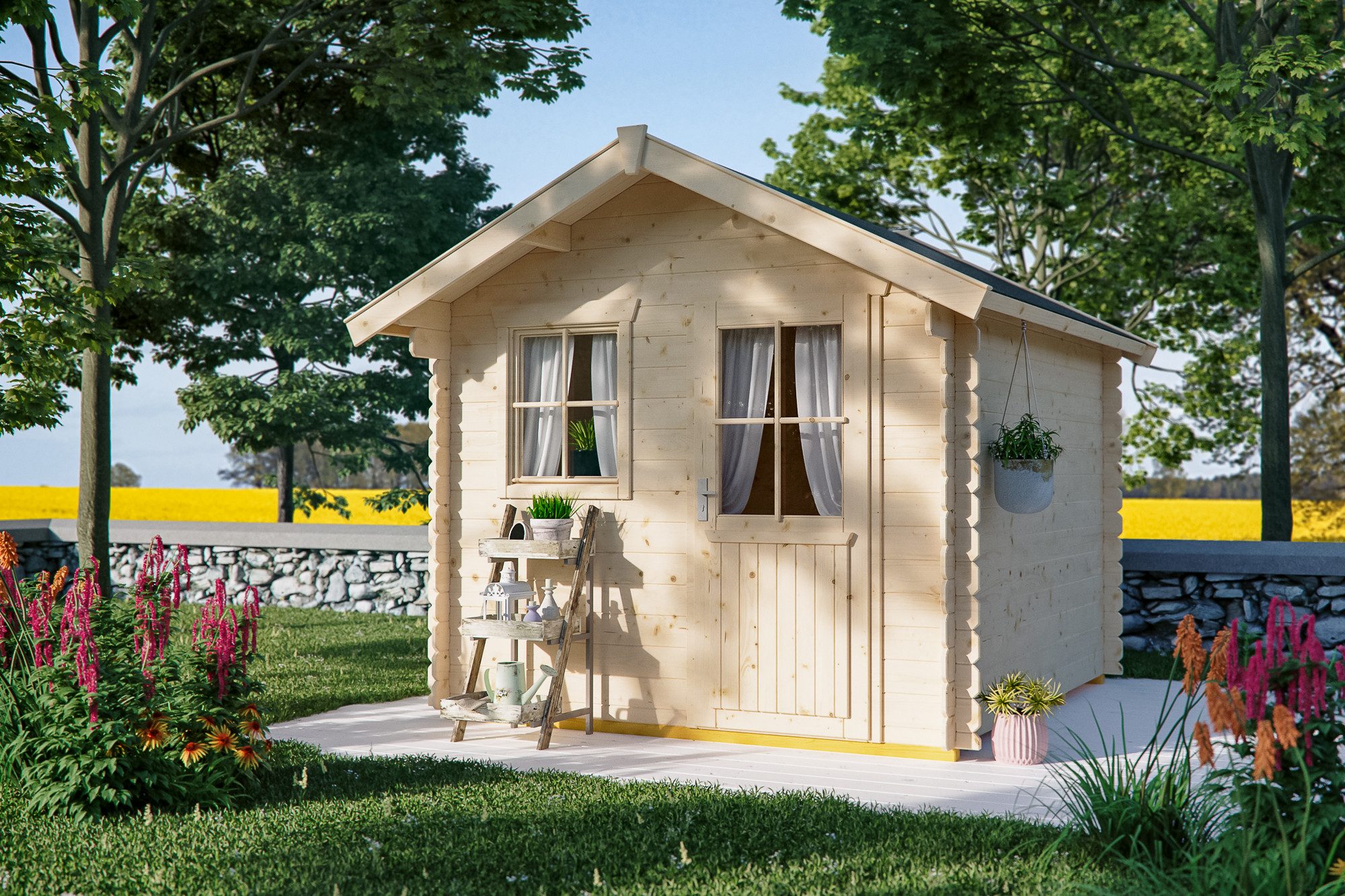 Skanholz Gartenhaus Porto 2, BxT: 280x305 cm