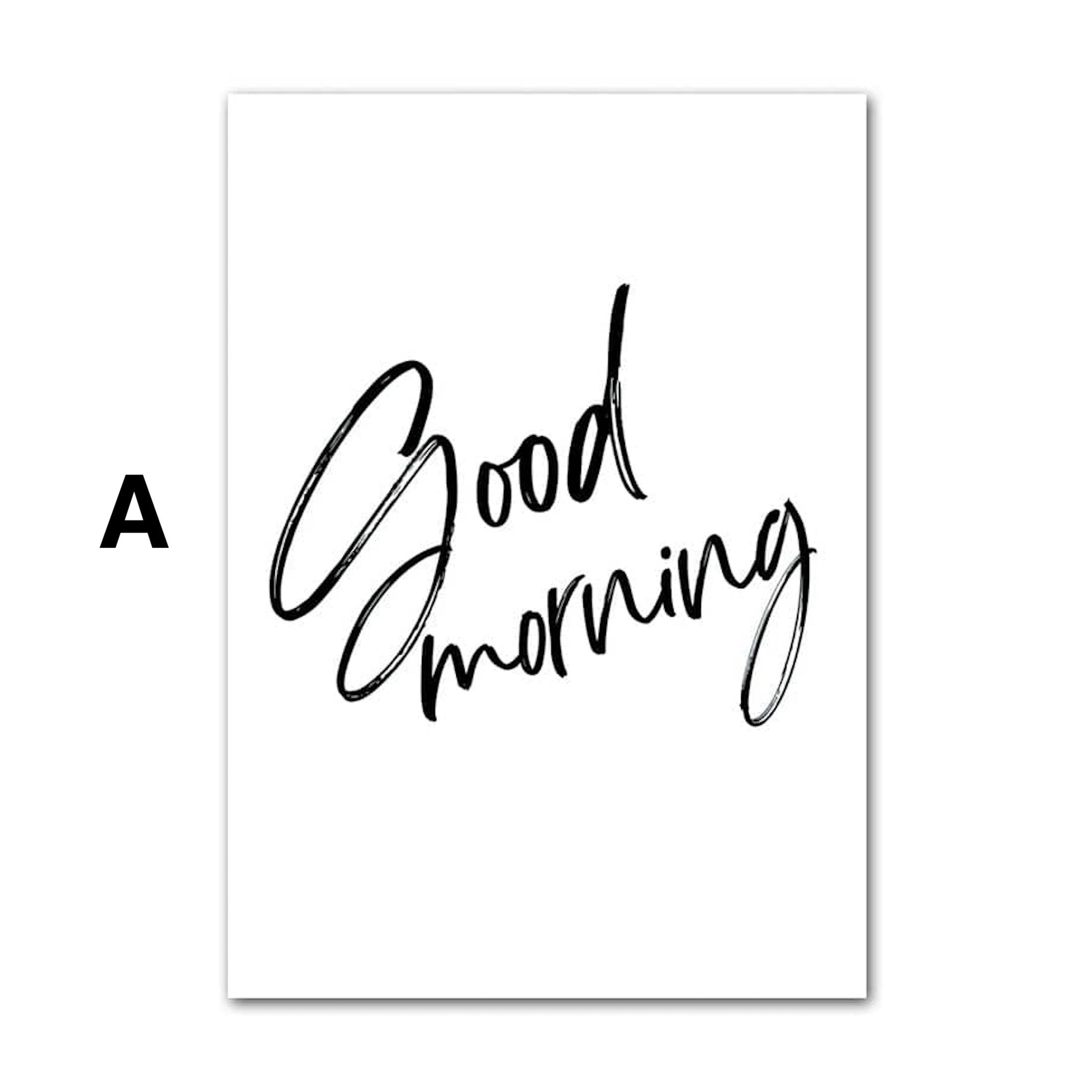 JUSTGOODMOOD Poster Frosch beim Angeln Glühwürmchen Blume schlafendes Eichhörnchen Dekopri, B (1 St)