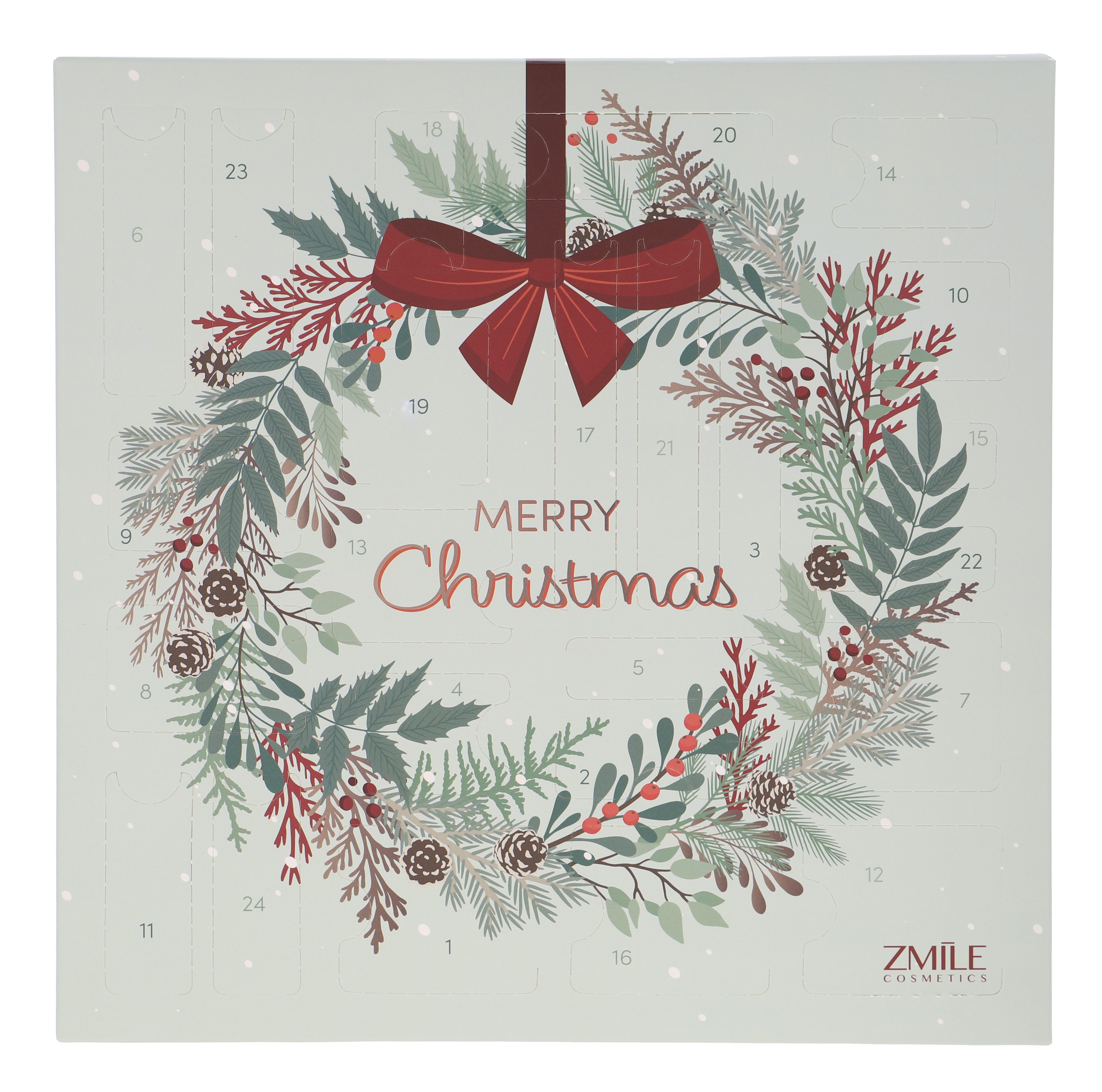 ZMILE COSMETICS Kosmetik-Adventskalender ZMILE COSMETICS Adventskalender Square Jingle and Glow vegane Kosmetik (24-tlg), vegan