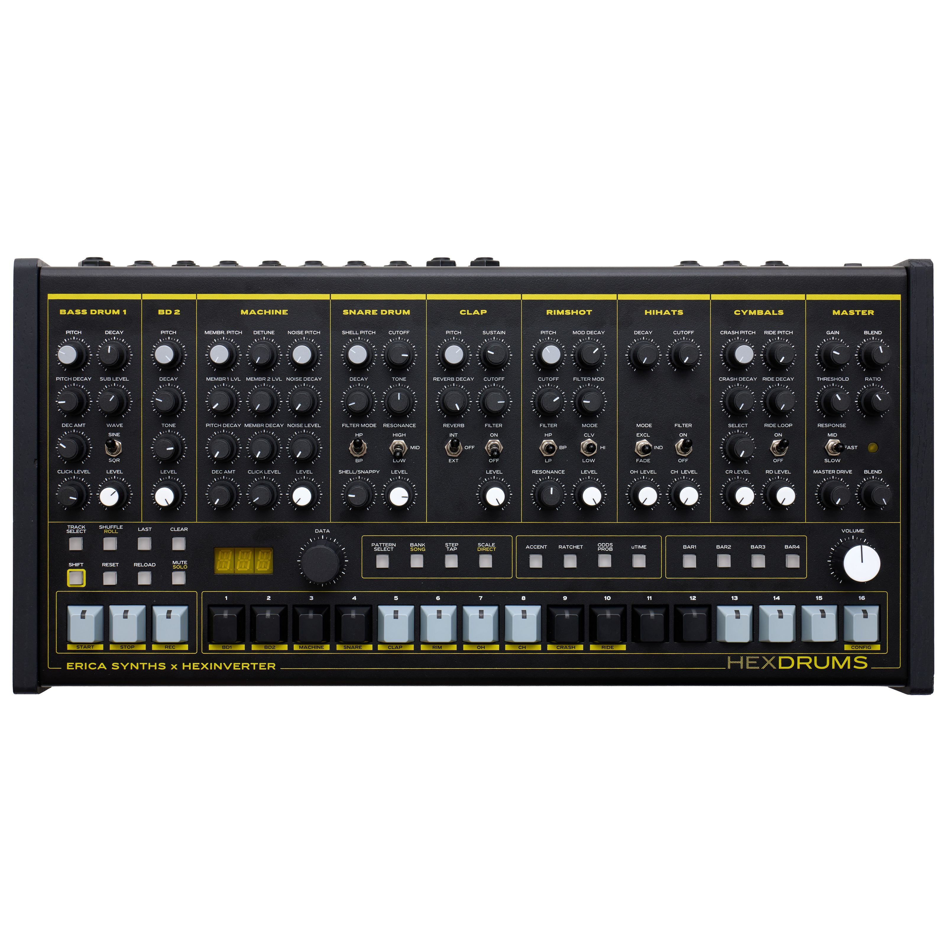 Erica Synths Synthesizer (Groove-Tools, Drumcomputer), Hexdrums - Drum Machine