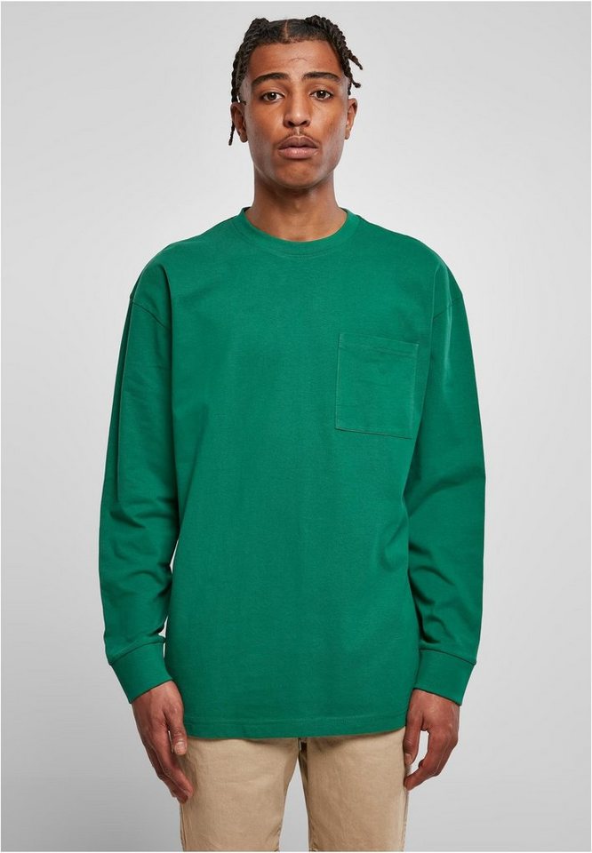 URBAN CLASSICS T-Shirt Herren Heavy Oversized Pocket Longsleeve (1-tlg),  Stylisches T-Shirt aus angenehmer Baumwollmischung