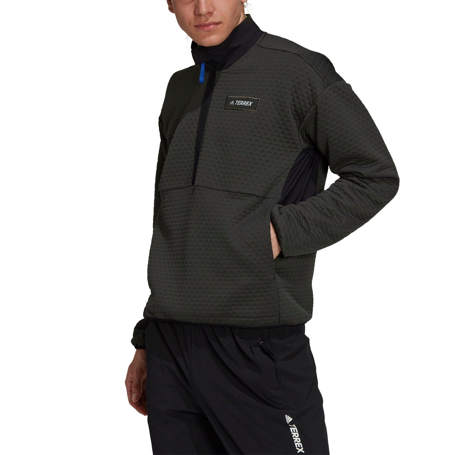 adidas Performance Fleecejacke Флісові Terrex Utilitas Hike Half-Zip erdbraun Herren