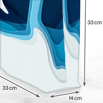 VOID Henkeltasche (1-tlg), Eisbär Grafik Arktis Winter Schnee Bär Weihnachten Polarbär Nordpol S