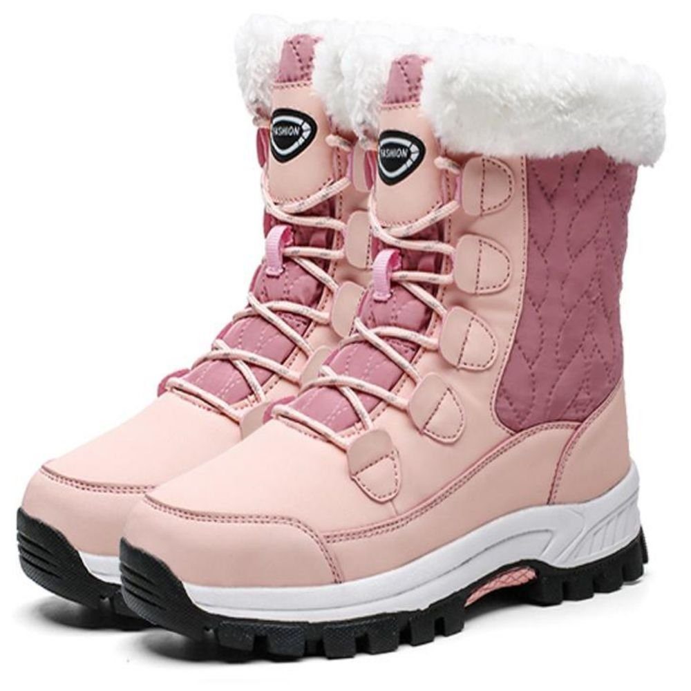 HUSKSWARE Schneeschuhe (Outdoor-Schneestiefel, Warme Stilvoll schön und Warm rutschfest, Wanderschuhe, Rosa und High-Top-Schuhe)