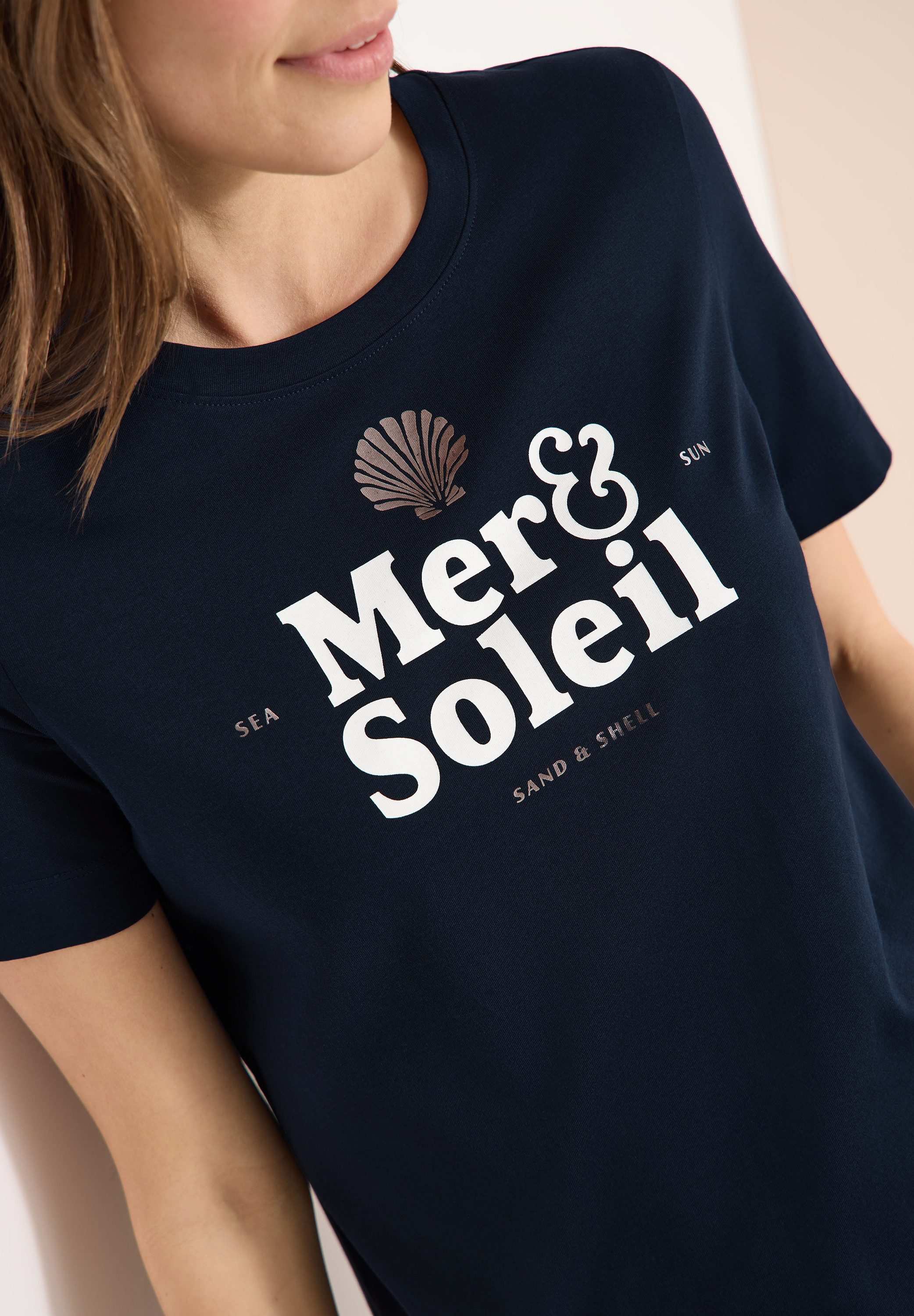 CECIL T-Shirt aus reiner Baumwolle