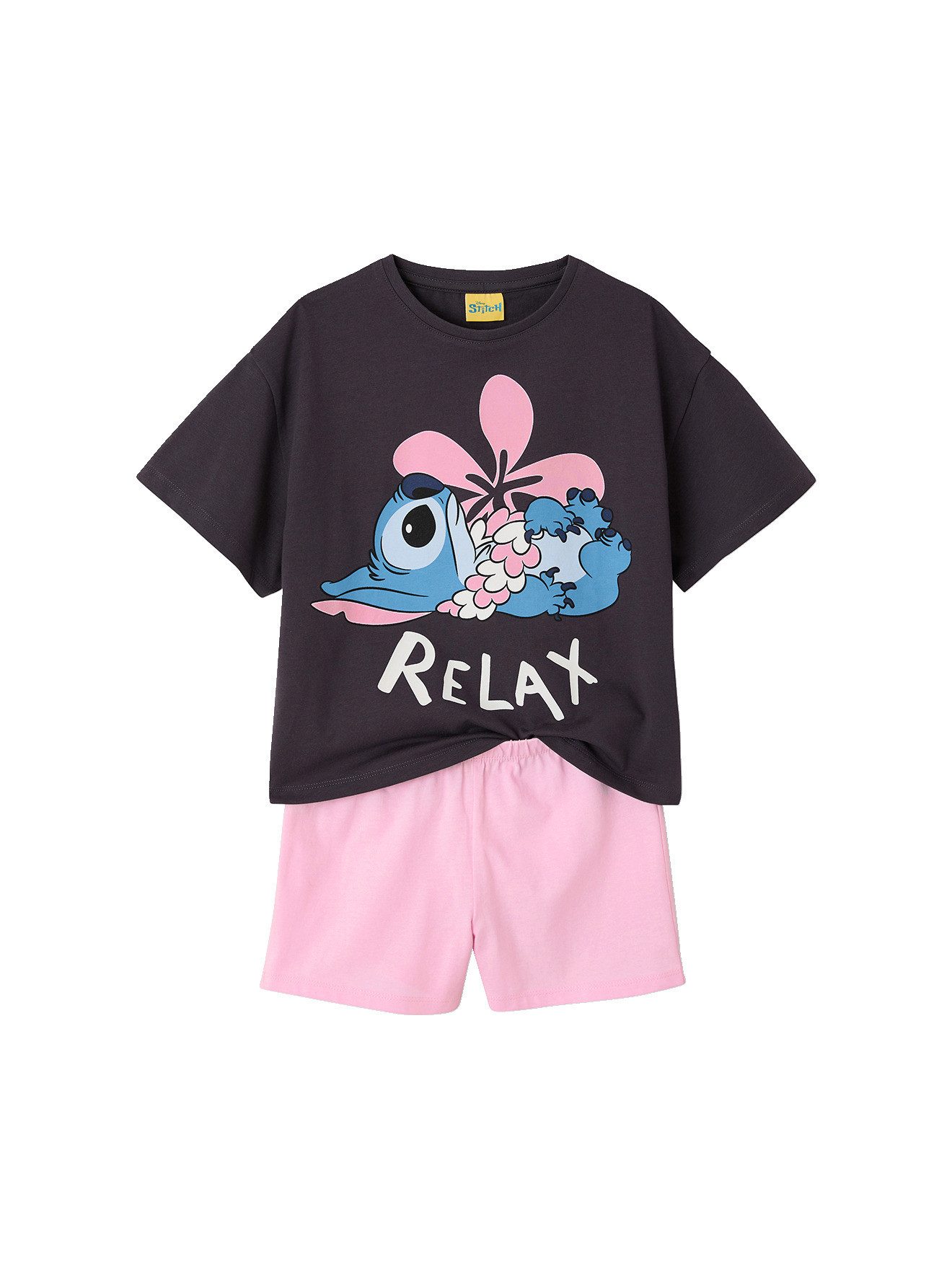 Schlafanzug Kurzer Schlafanzug Mädchen Disney LILO & STITCH