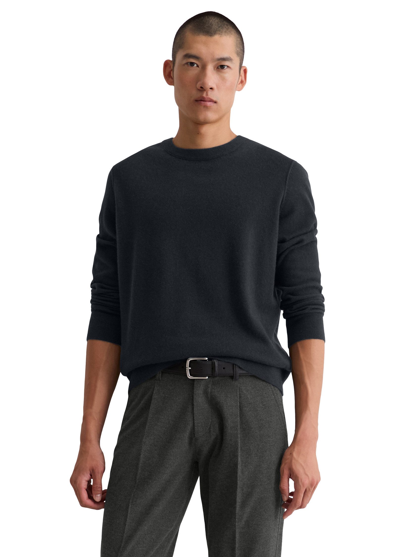 Marc O'Polo Rundhalspullover aus feinstem Kaschmir günstig online kaufen