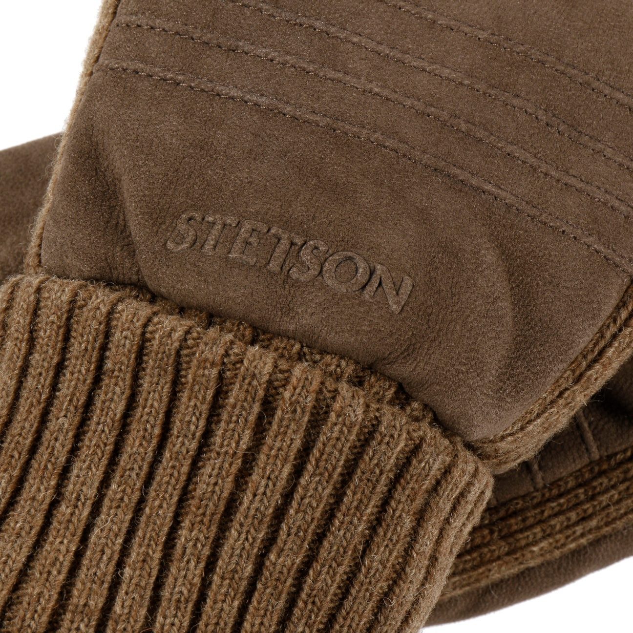 Stetson Strickhandschuhe (1-St) Lederhandschuhe mit Futter