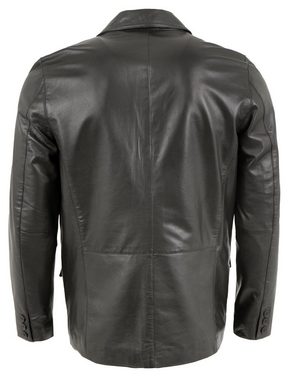 Maddox Lederjacke Maddox - Herren Echtleder Lederjacke Lammnappa Sakko schwarz