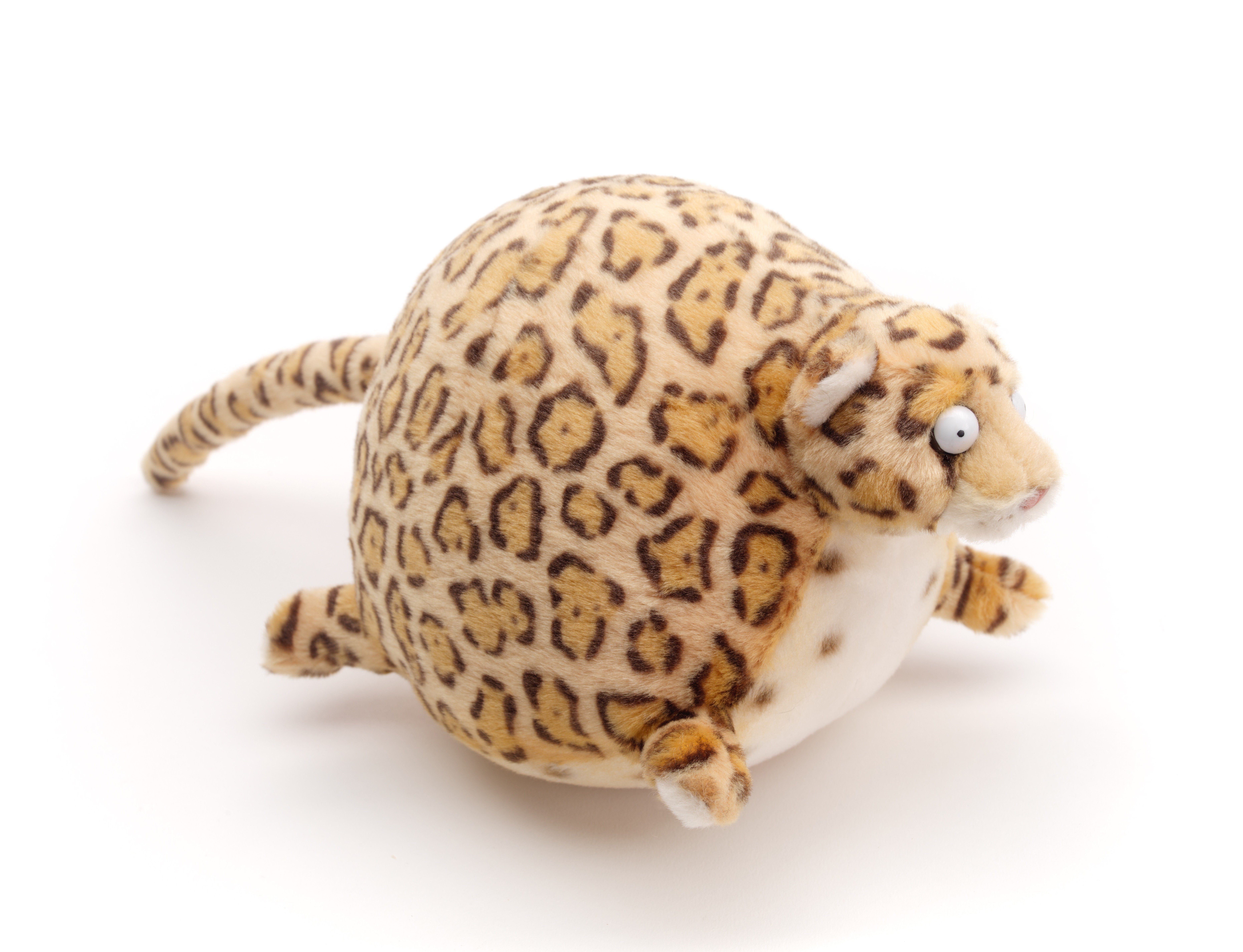 Uni-Toys Kuscheltier ROLLIN' WILD - Leopard - 19 cm oder 27 cm - Plüschtier von Uni-Toys, zu 100 % recyceltes Füllmaterial