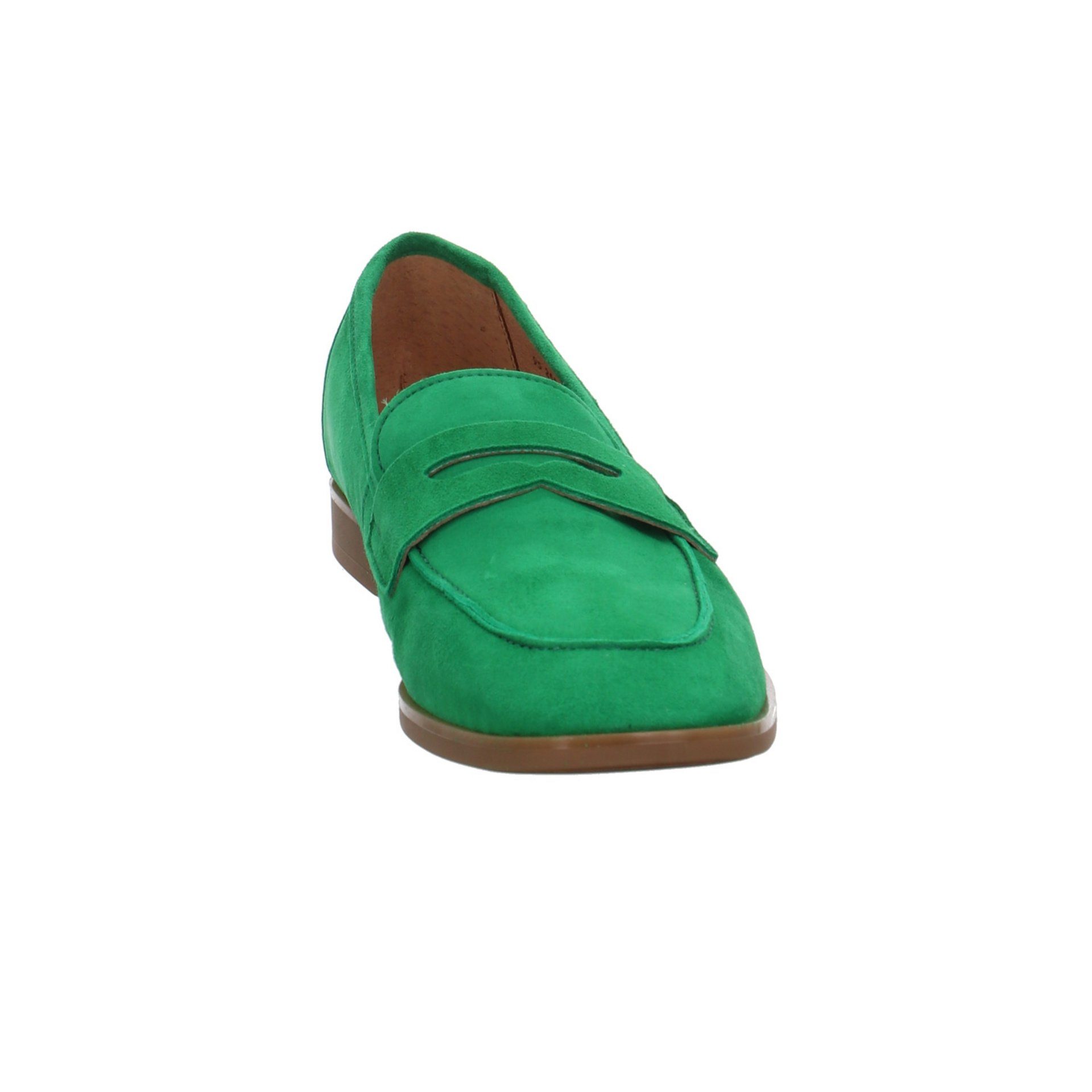 Schuhe Damen Gabor Slipper Slipper grün+petrol-mittel Glattleder Slipper