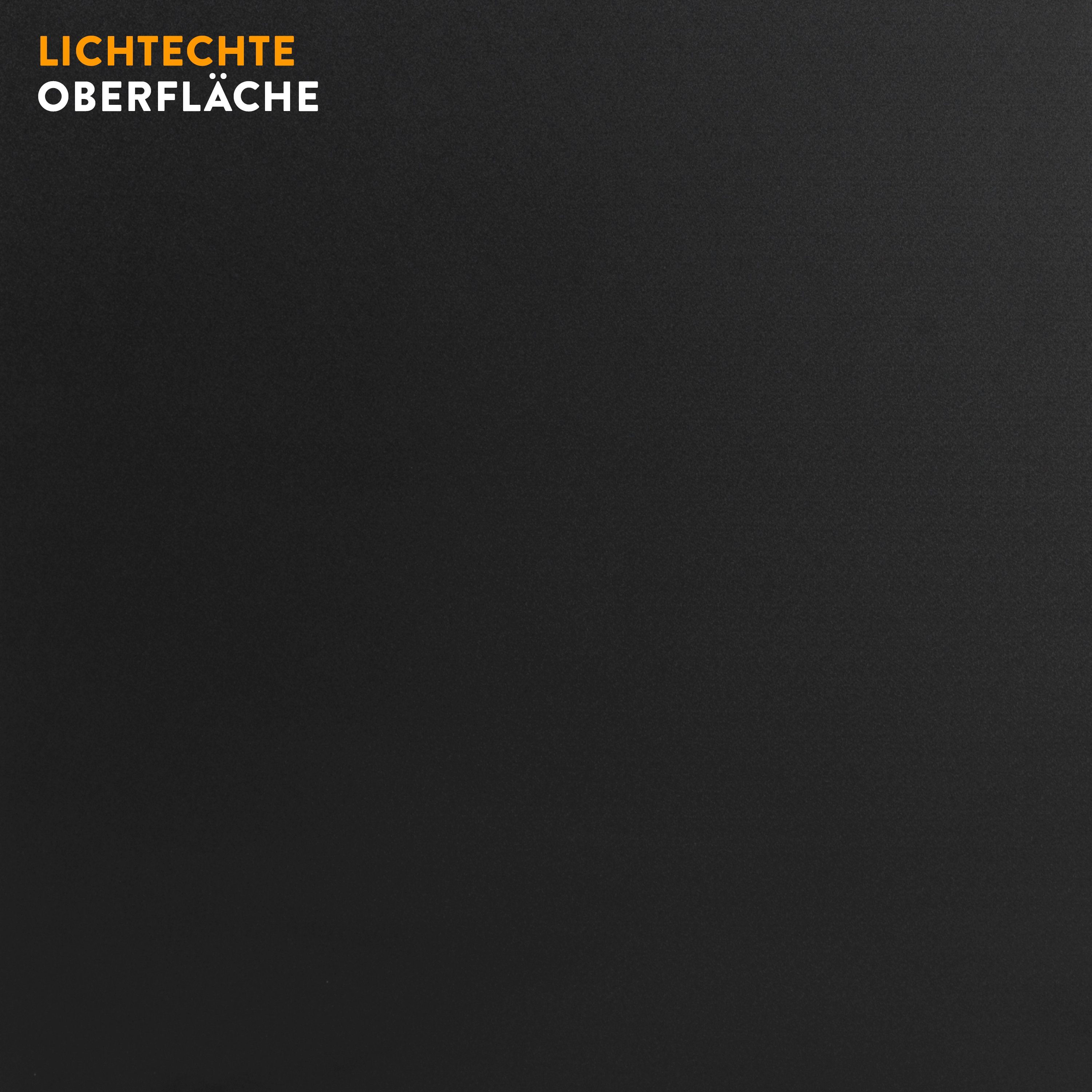 boho office® Schreibtischplatte, Gaming-Tischplatte in Schwarz 160 x 80 cm - 25mm stark - pflegeleicht