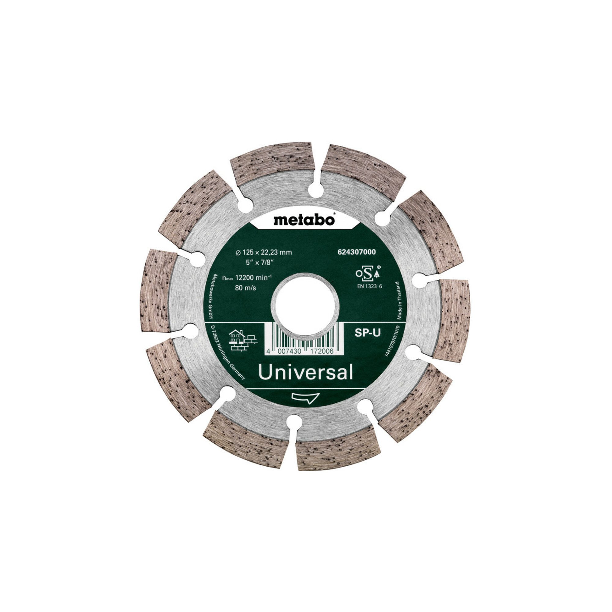metabo Trennscheiben Metabo Diamanttrennscheibe 125x22,23mm, SP-U, Universal SP