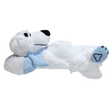 BEMIRO Tierkuscheltier Eisbär Kuscheltier liegend schlafend "Yorick" - ca. 25 cm
