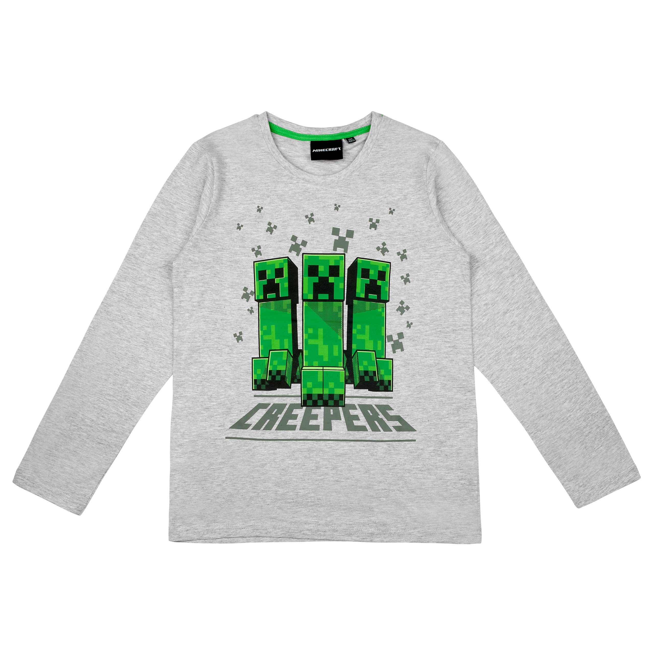Minecraft Schlafanzug Minecraft Creeper Jungen Schlafanzug Pyjama Langarm – Bild 3 von 5