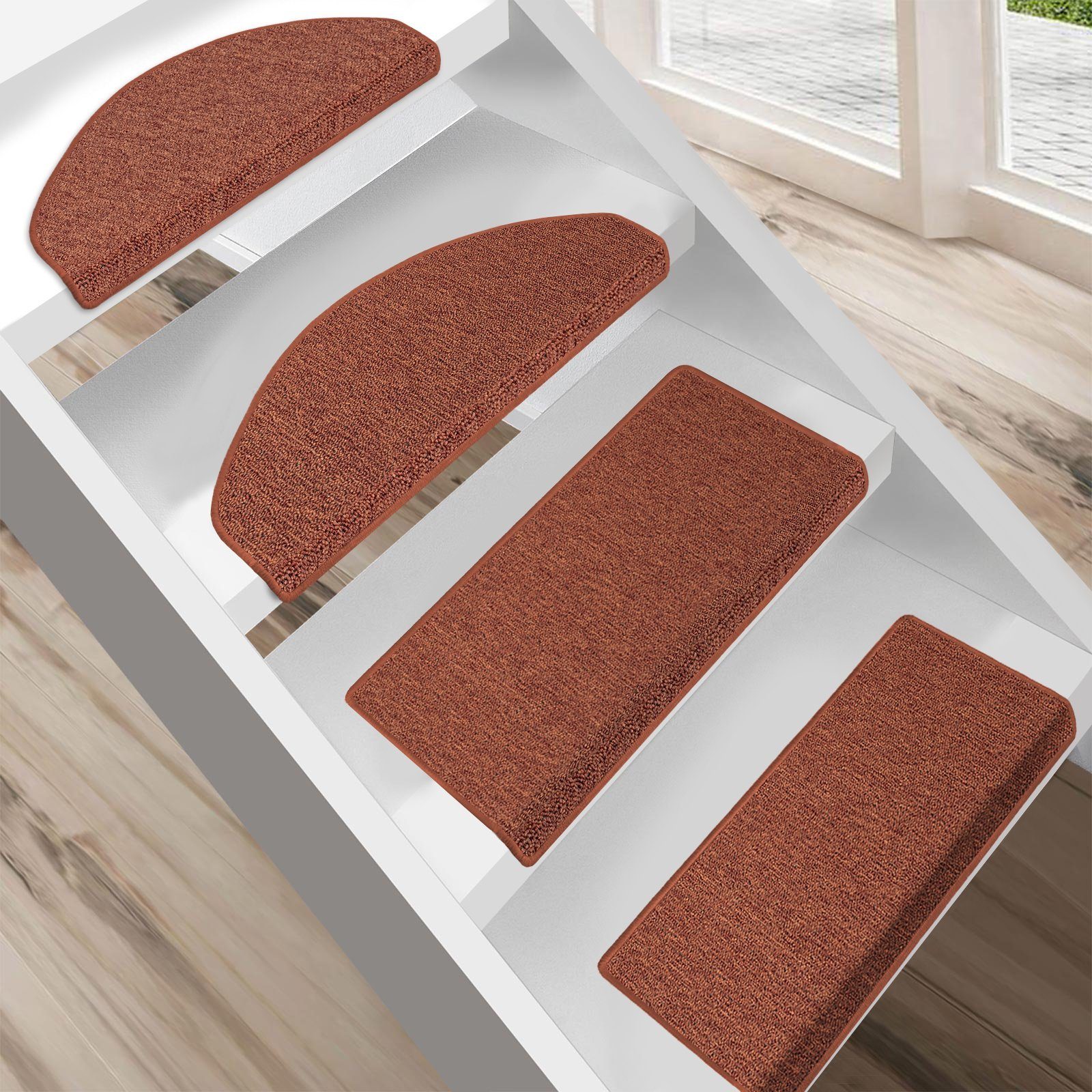 Karat Stufenmatte Athen, Treppenmatte, viele Farben & 3 Größen, Halbrund, H günstig online kaufen