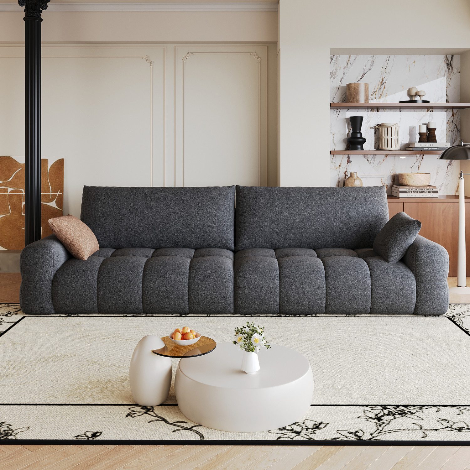 GLP Big-Sofa Cloud, Megasofa 4-Sitzer, modern & bequem, Breite 260 cm, tiefe Sitzfläche, Vollschaumpolsterung, weicher Stoffbezug